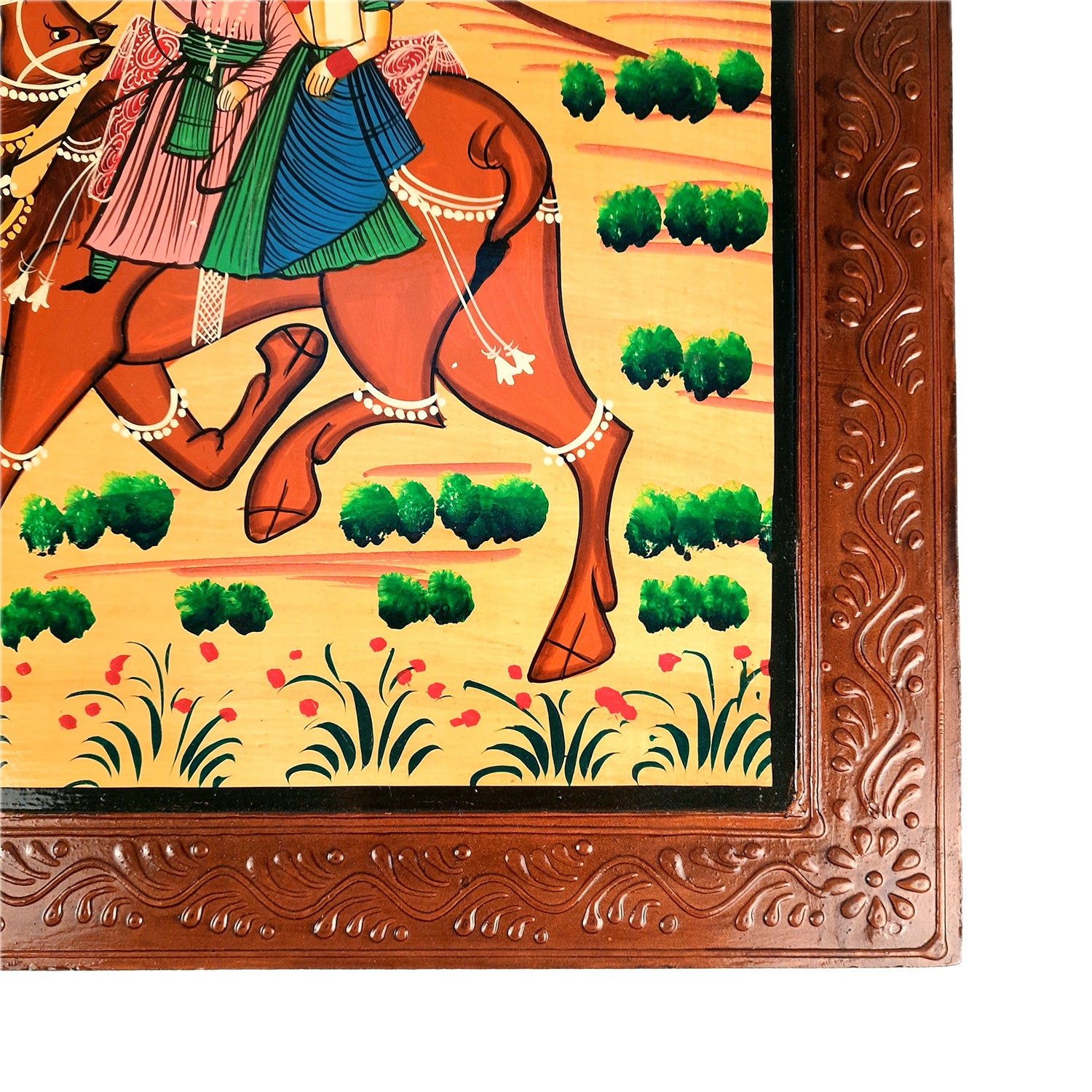 Wooden Chowki Bajot | Decorative Choki / Peeta - For Home, Living Room, Sitting, Sofa Corners Decor & Gifts - Apkamart