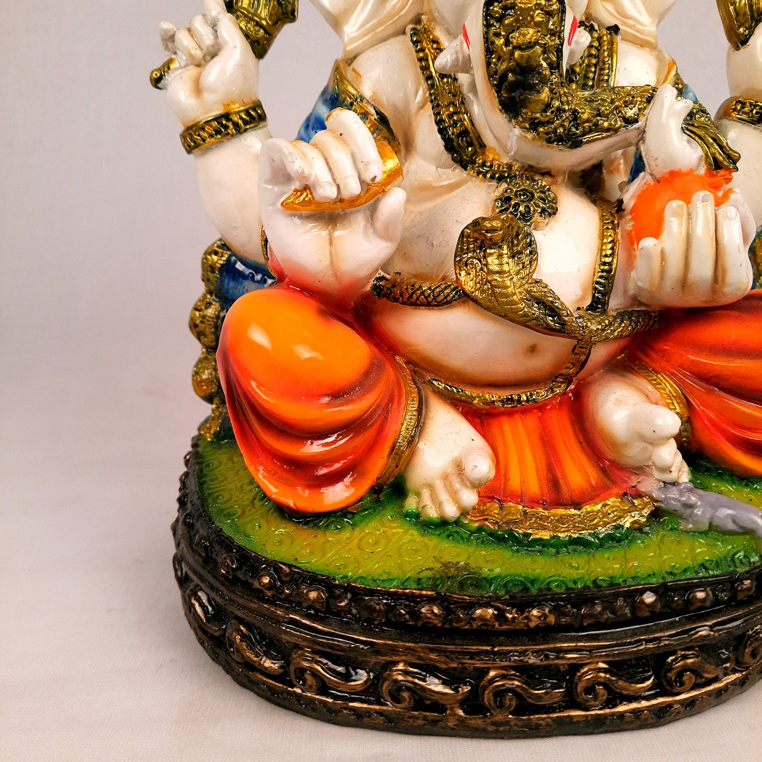 Ganesh Statue | Lord Ganesha Idol - for Home, Puja, Living Room, Entrance & Office Decor - 10 Inch - Apkamart #Style_Design 2