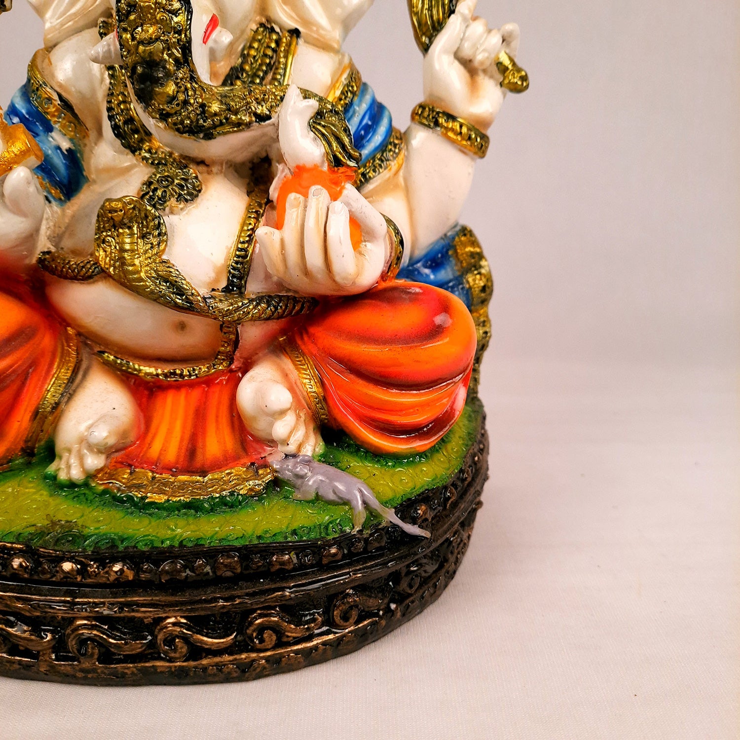 Ganesh Statue | Lord Ganesha Idol - for Home, Puja, Living Room, Entrance & Office Decor - 10 Inch - Apkamart #Style_Design 2