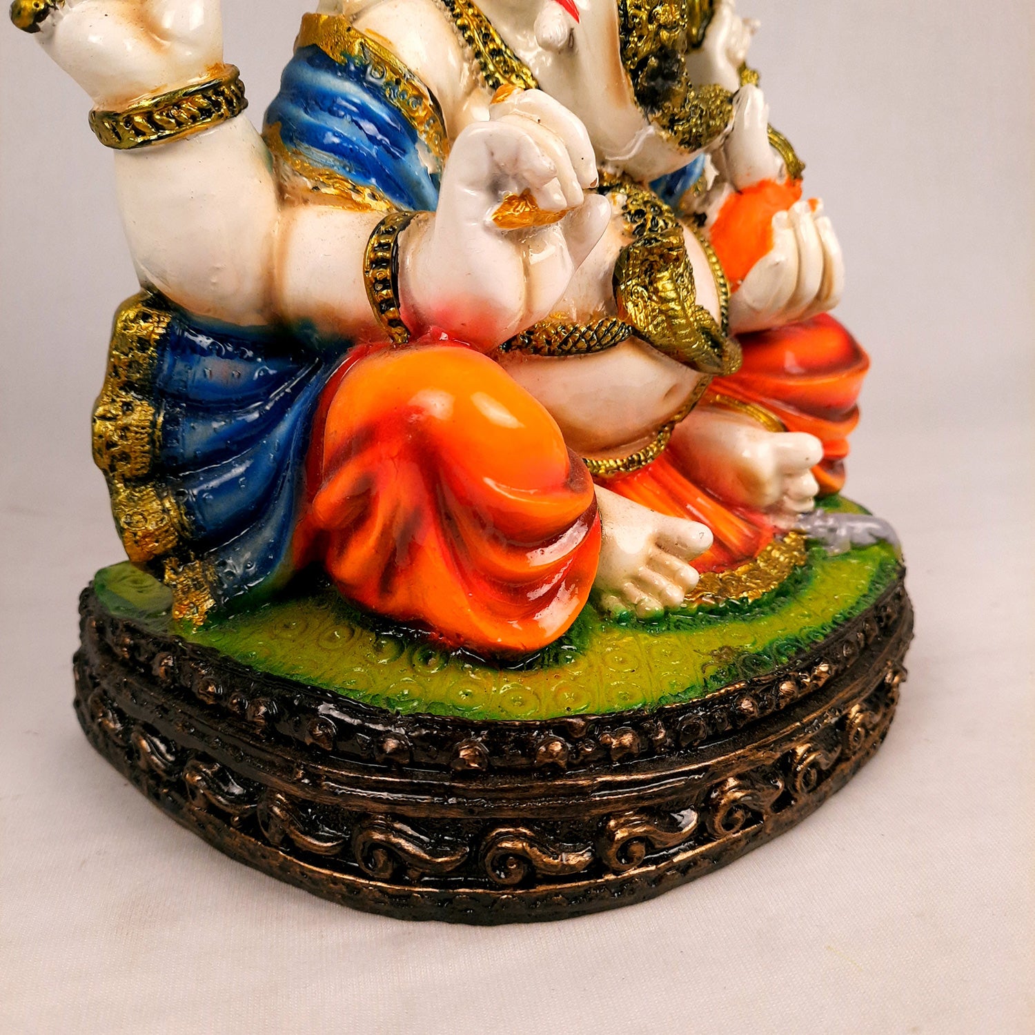 Ganesh Statue | Lord Ganesha Idol - for Home, Puja, Living Room, Entrance & Office Decor - 10 Inch - Apkamart #Style_Design 2
