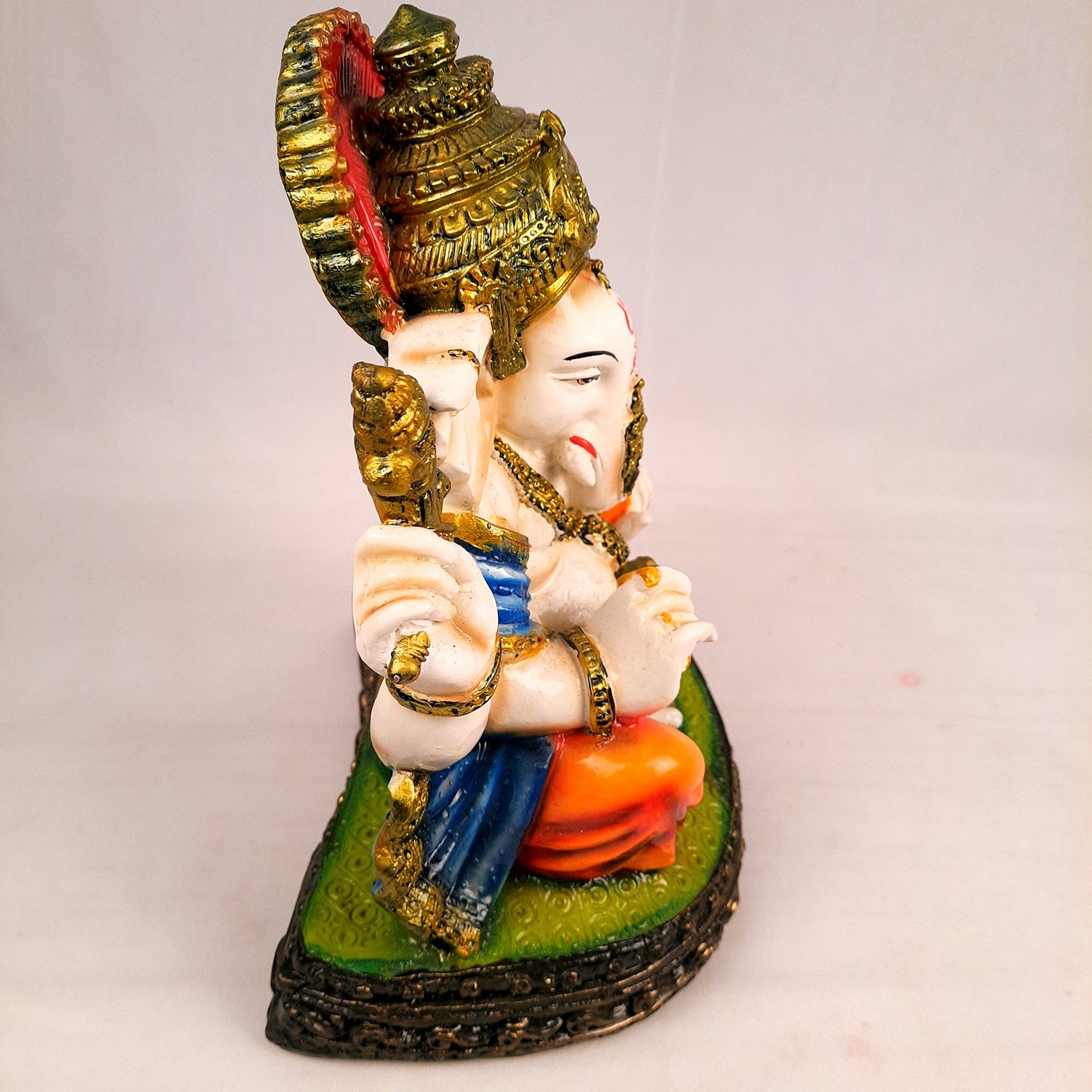 Ganesh Statue | Lord Ganesha Idol - for Home, Puja, Living Room, Entrance & Office Decor - 10 Inch - Apkamart #Style_Design 2