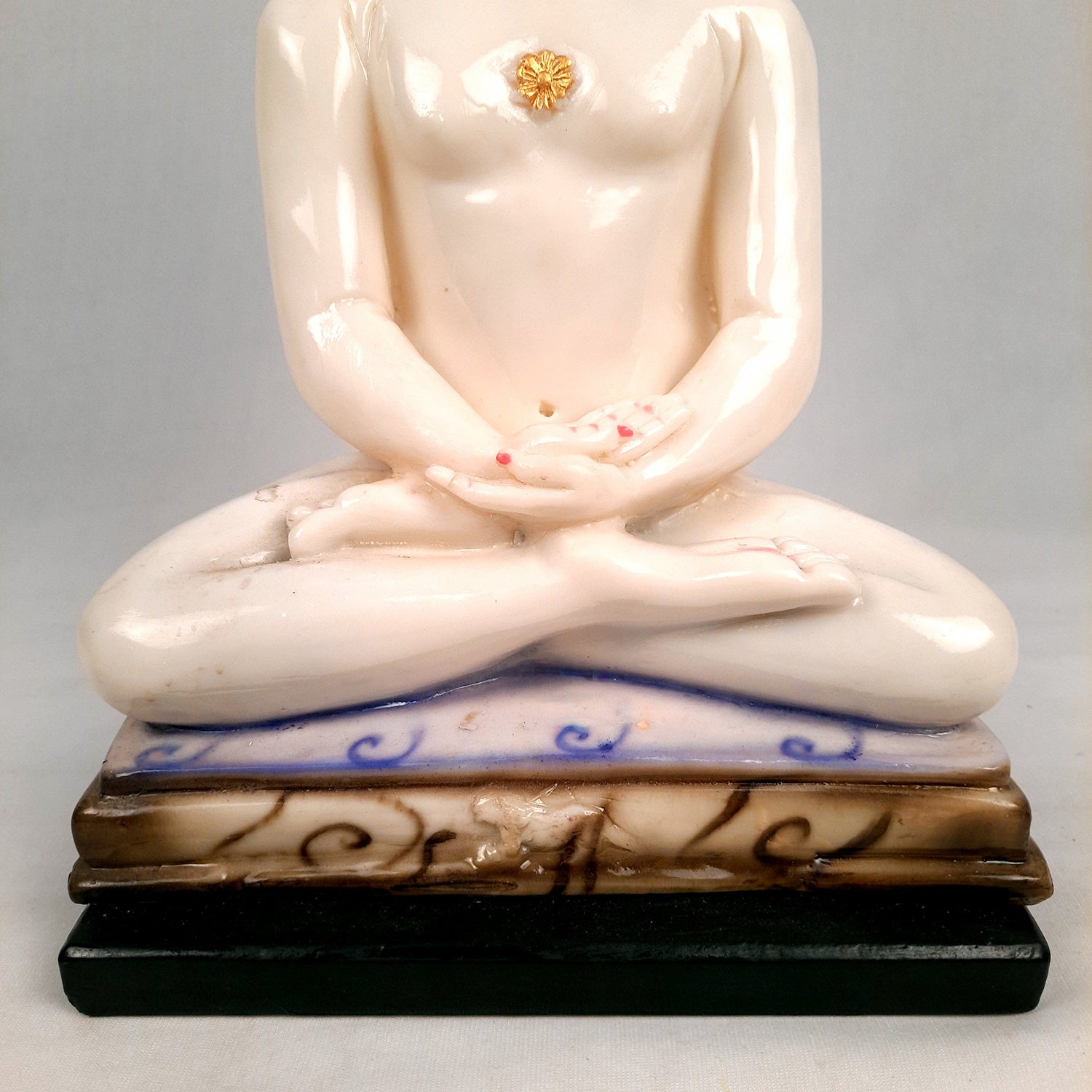 Mahaveer Ji Statue | Bhagwan Mahaveer Idol - for Home, Puja, Living Room, Entrance & Office Decor - 13 Inch - Apkamart