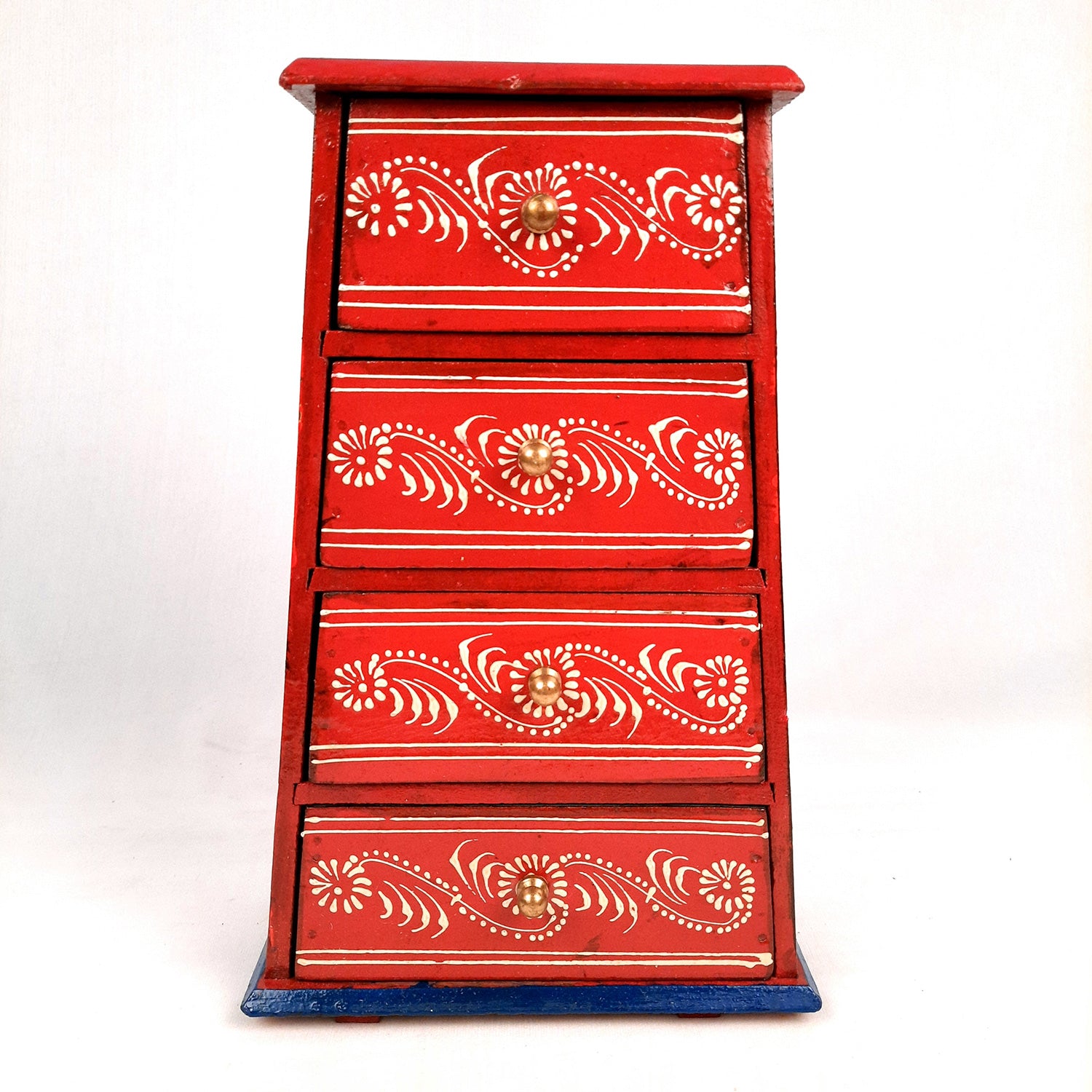 Jewellery Box | Decorative Wooden Jewelry Box - For Earring, Necklace & Gifts - 11 Inch - Apkamart