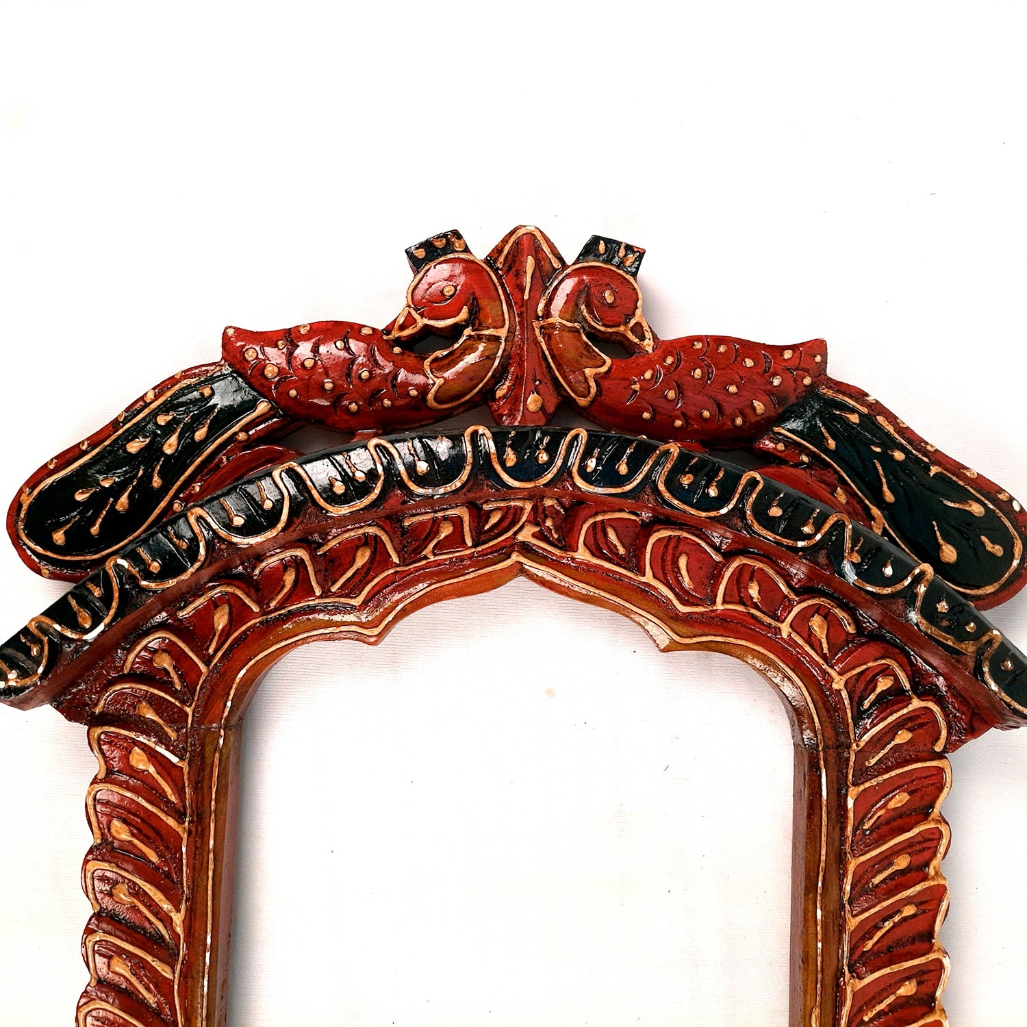 Jharokha Wooden Wall Hanging | Jharokha Frame Hangings - For Home, Wall Decor, Living room, Entrance Decoration & Gifts - 17 Inch - Apkamart