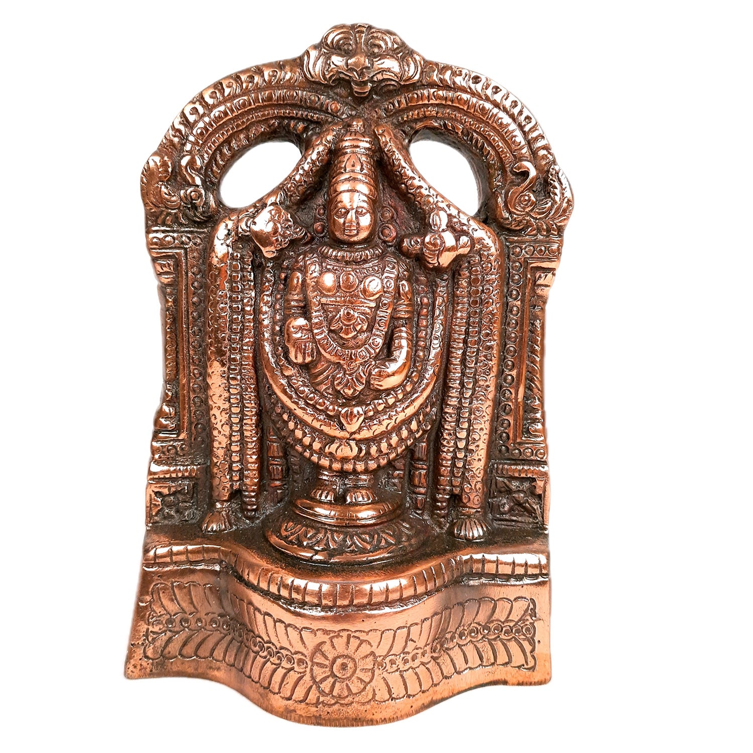 Tirupati Balaji Idol | Swami Venkateswara Statue | Balaji Face Murti - for Home, Living Room, Office, Puja & Gift - 8 Inch - apkamart