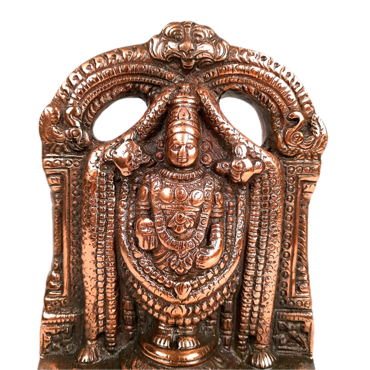 Tirupati Balaji Idol | Swami Venkateswara Statue | Balaji Face Murti - for Home, Living Room, Office, Puja & Gift - 8 Inch - apkamart