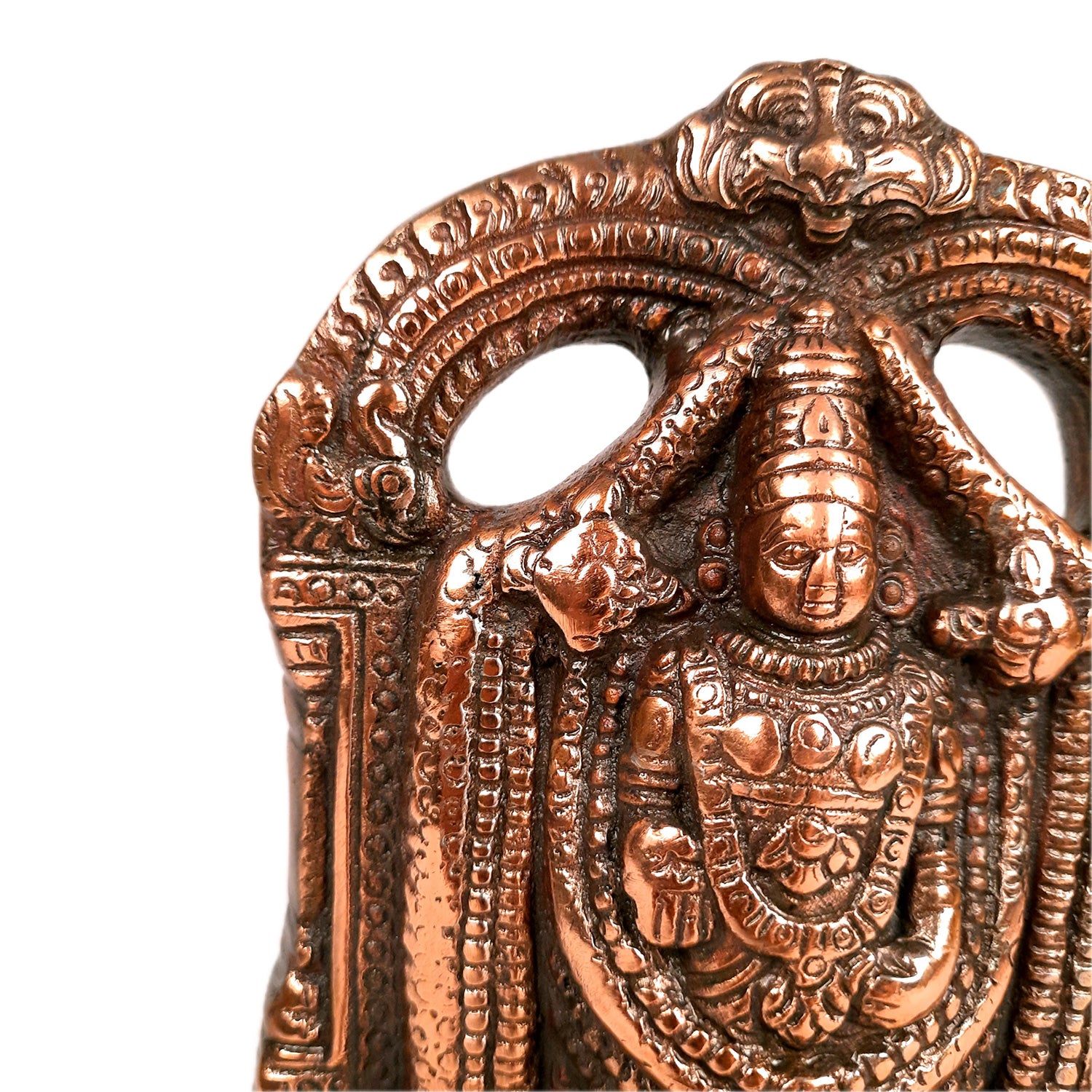 Tirupati Balaji Idol | Swami Venkateswara Statue | Balaji Face Murti - for Home, Living Room, Office, Puja & Gift - 8 Inch - apkamart