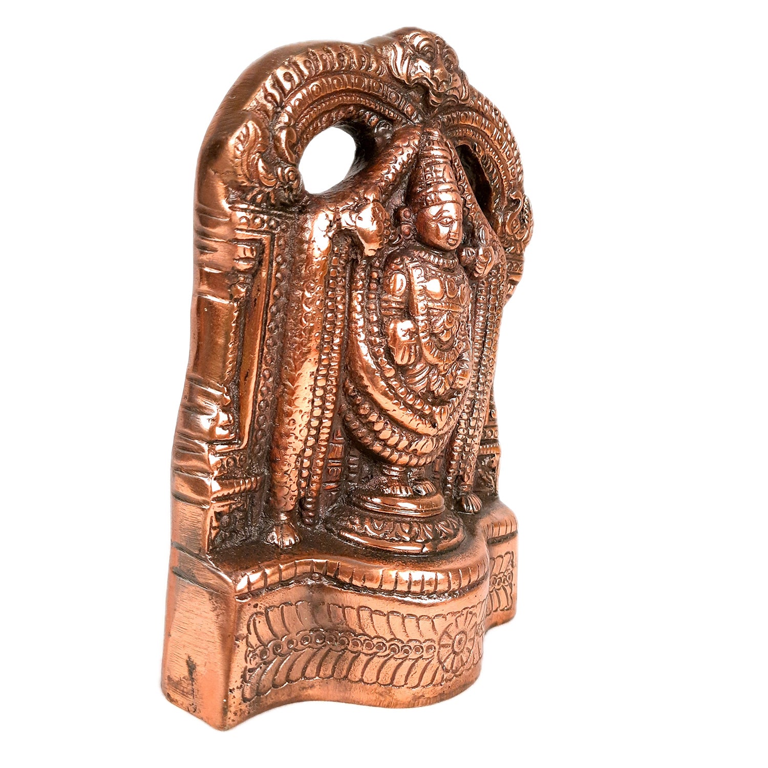 Tirupati Balaji Idol | Swami Venkateswara Statue | Balaji Face Murti - for Home, Living Room, Office, Puja & Gift - 8 Inch - apkamart
