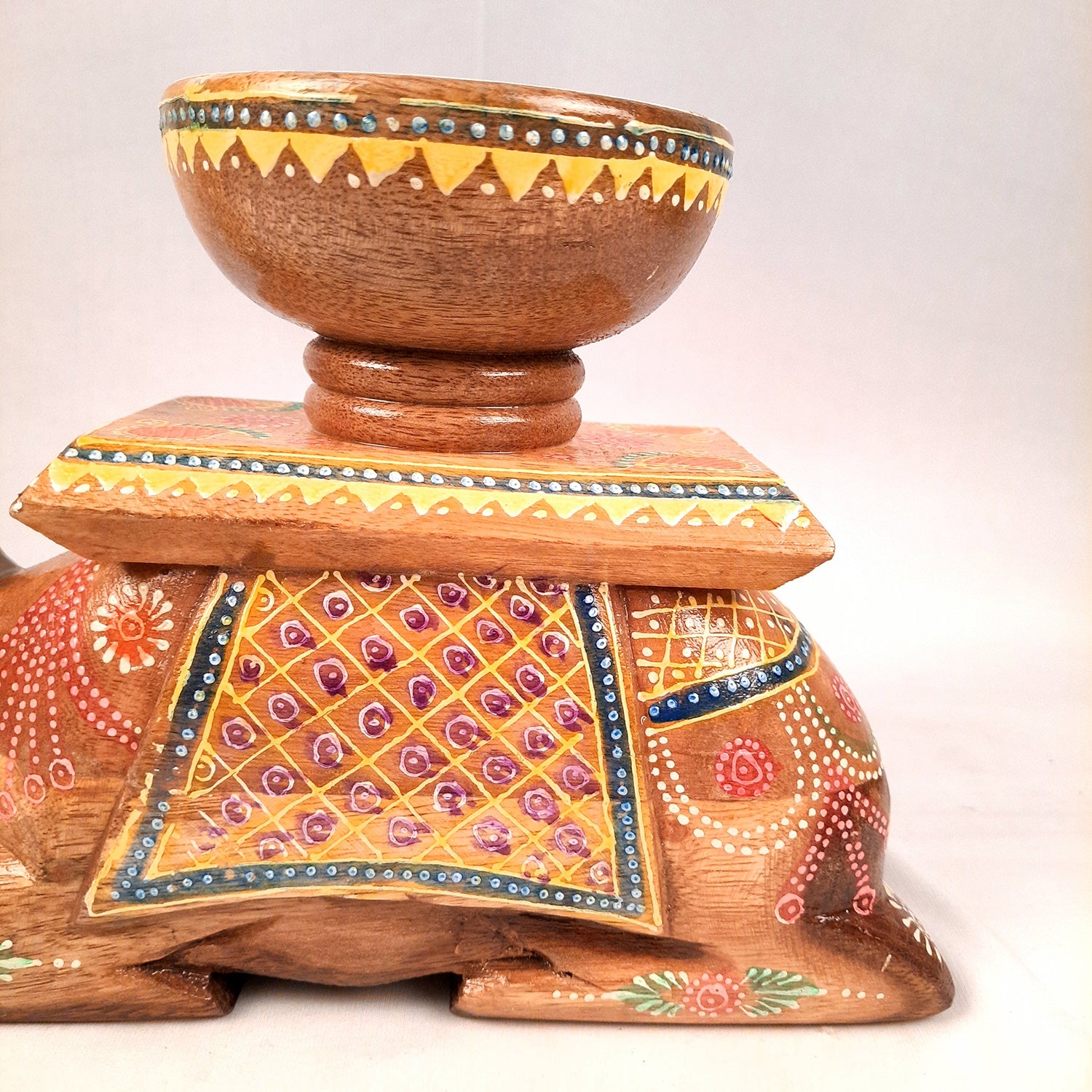 Elephant & Camel Showpiece With Bowl | Animal Figurines - for Vastu, Showpieces for Home Table, Living Room Decor & Gifts -apkamart #Style_Camel