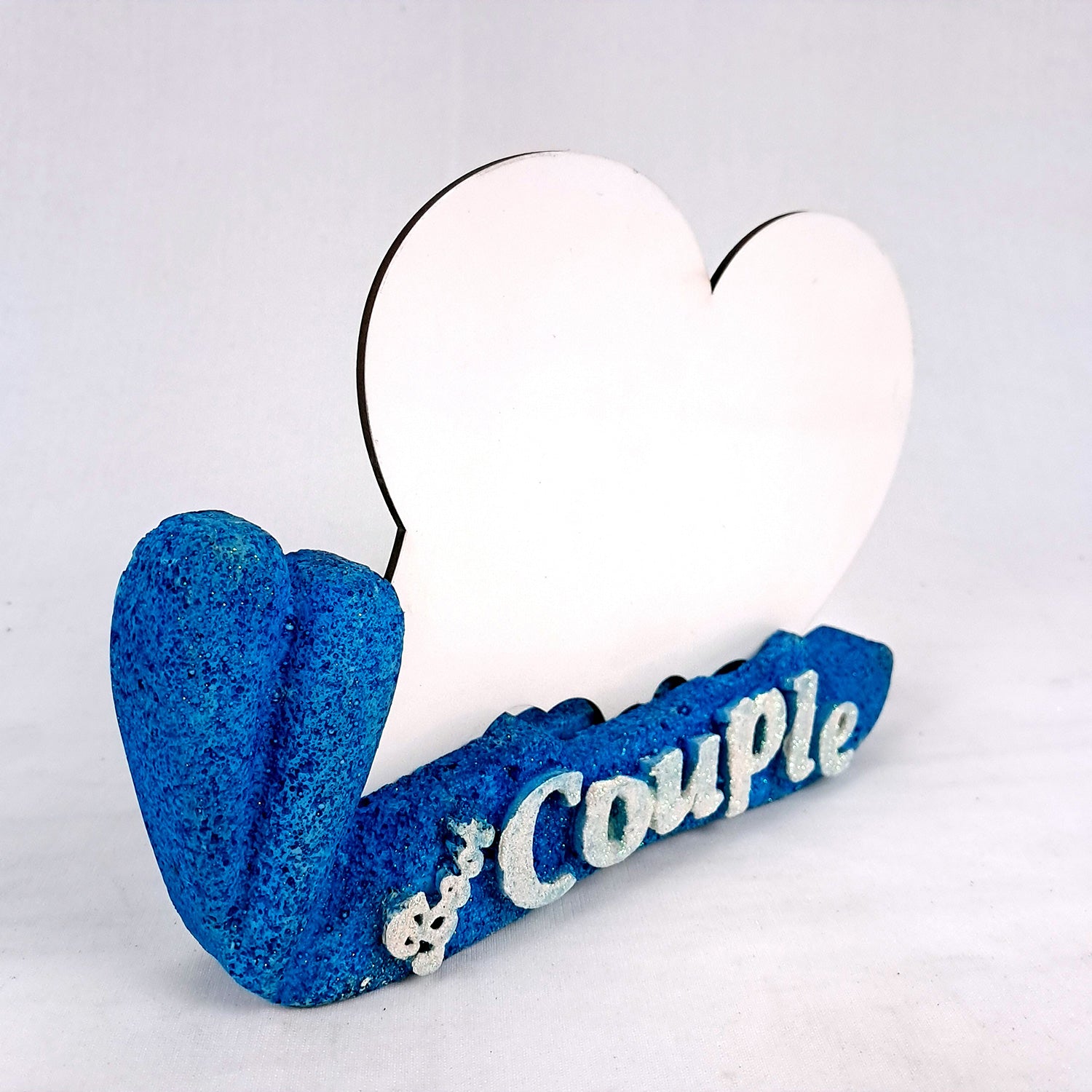 Photo or Collage Making - Couple Design | Sublimation Friendly - For Art & Craft, Anniversary, Wedding, Valentine's Day Gift, Table, Home & Decor - apkamart #Color_Blue