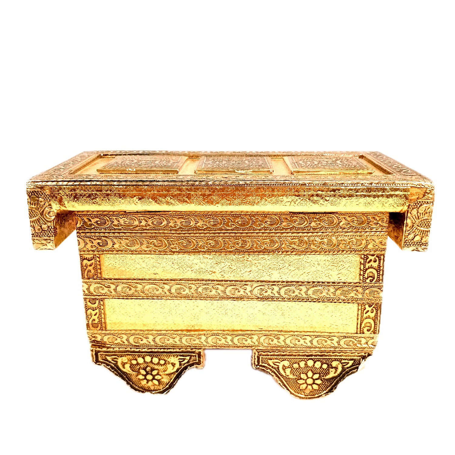 Jewellery Box | Decorative Wooden Antique Chest Design Jewelry Box - for Home, Dressing Table Decor, Storage & Gifts - 7 Inch - Apkamart