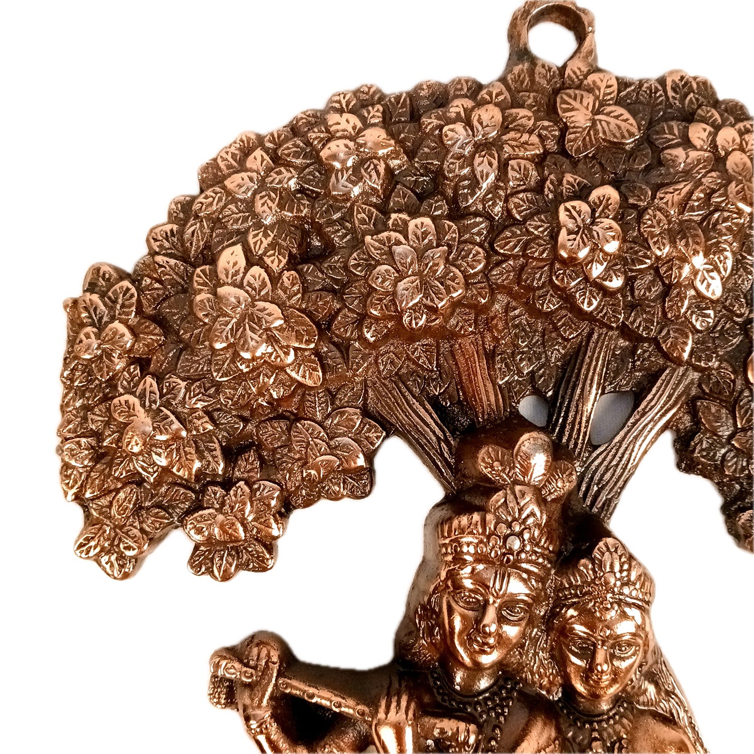 Radha Krishna Wall Hanging Idol | Shri Radha Krishna Art Statue Murti - for Gift, Home, Living Room, Puja Room Decoration - 14 Inch - Apkamart