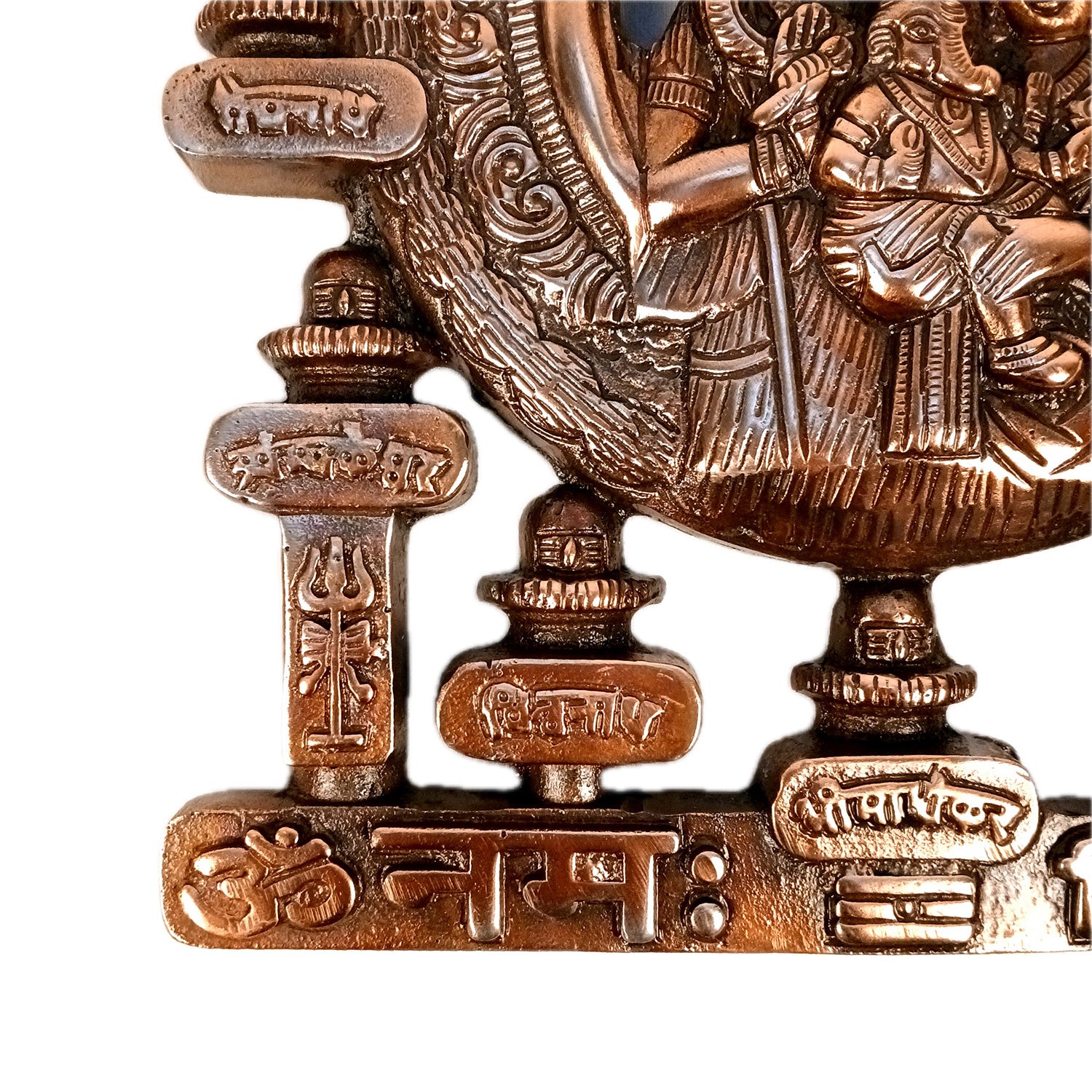 12 Jyotirling With Shiv Parti Ganesh Wall Hanging | Jyotirlinga Darshan Wall Idol Statue - for Home, Temple, Office Décor & Gift - 13 Inch - Apkamart