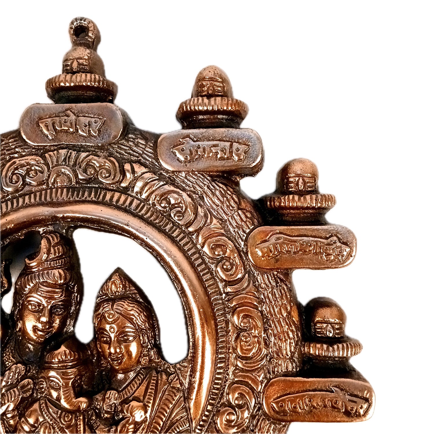 12 Jyotirling With Shiv Parti Ganesh Wall Hanging | Jyotirlinga Darshan Wall Idol Statue - for Home, Temple, Office Décor & Gift - 13 Inch - Apkamart