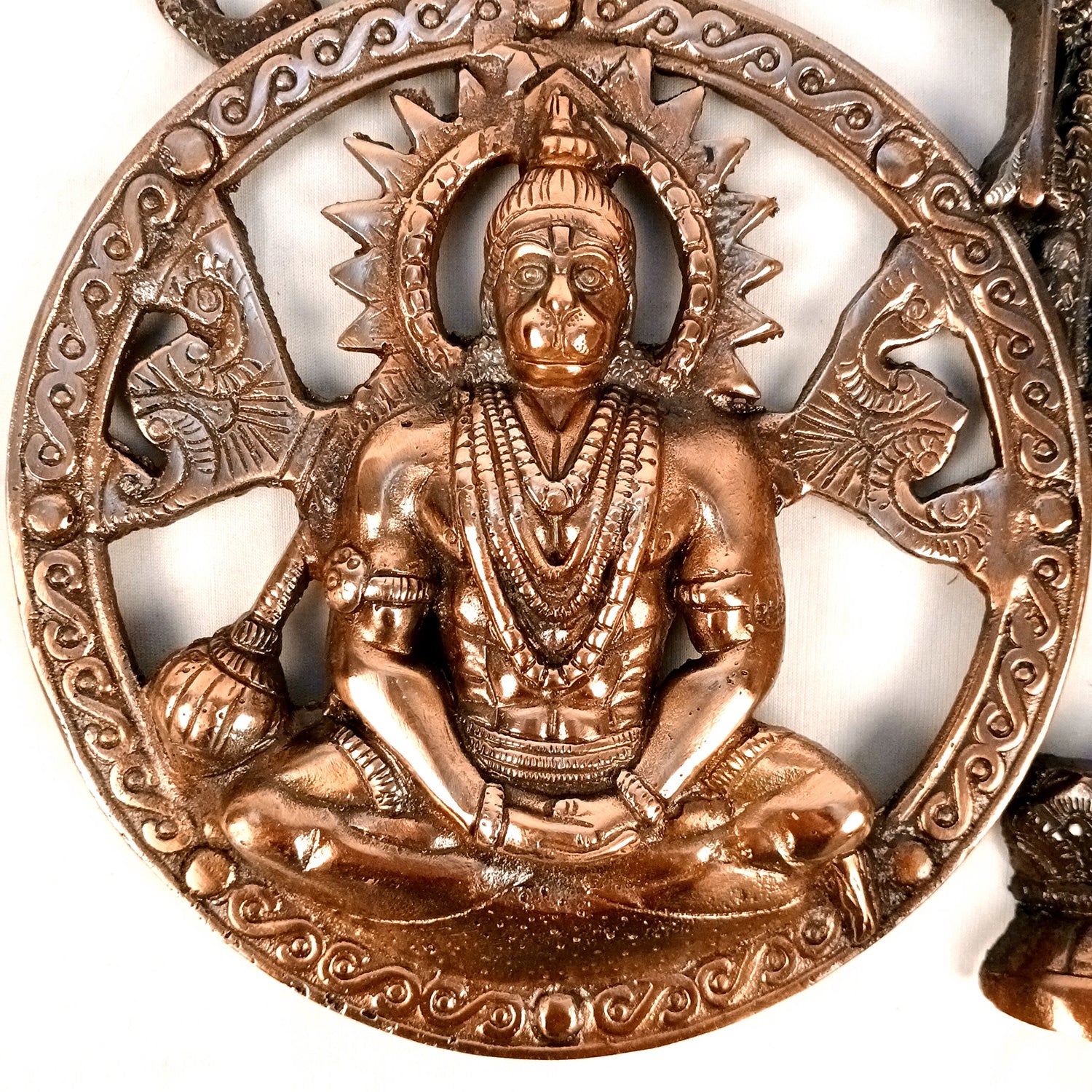 Lord Ram with Hanuman Big Wall Hanging | Shri Ram lalla & Bajarang Bali Religious Wall Decor- for Home, Puja Room, Living Room & Entrance Decor - 12 Inch - Apkamart