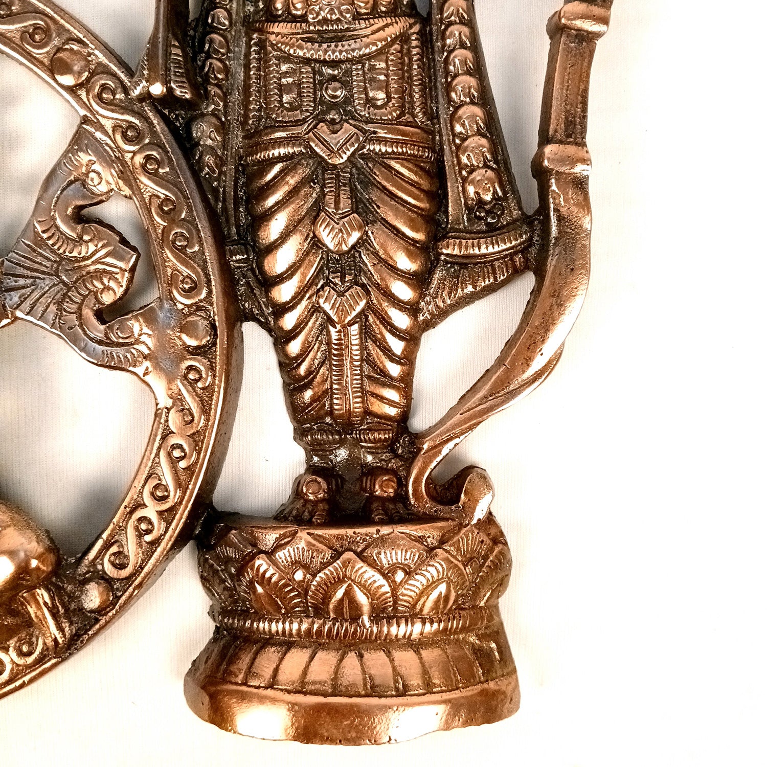 Lord Ram with Hanuman Big Wall Hanging | Shri Ram lalla & Bajarang Bali Religious Wall Decor- for Home, Puja Room, Living Room & Entrance Decor - 12 Inch - Apkamart