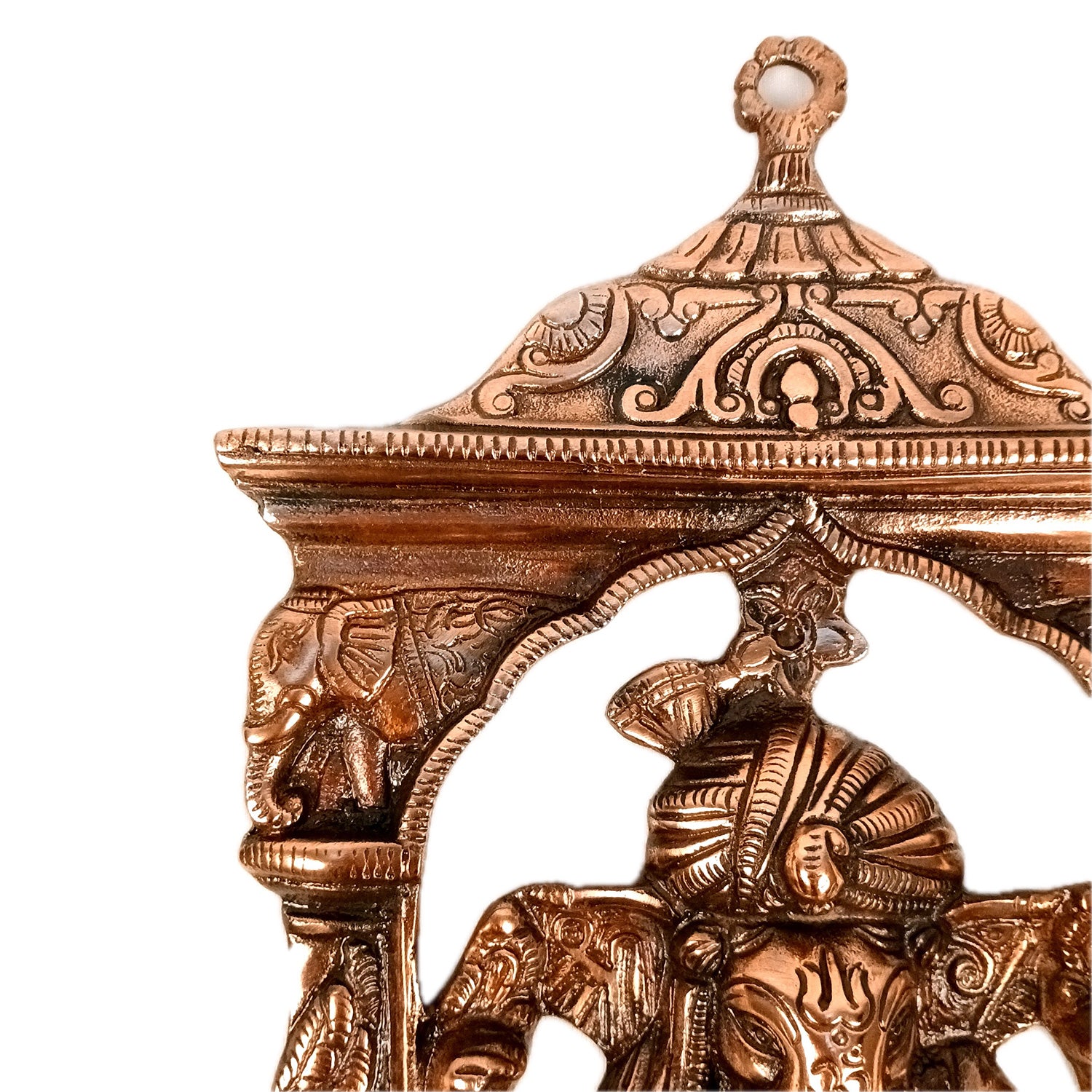 Ganesh Wall Hanging Idol | Lord Ganesha With Jharokha Wall Statue Decor | Religious & Spiritual Wall Art - For Puja, Home & Entrance Living Room & Gift - 15 Inch - Apkamart