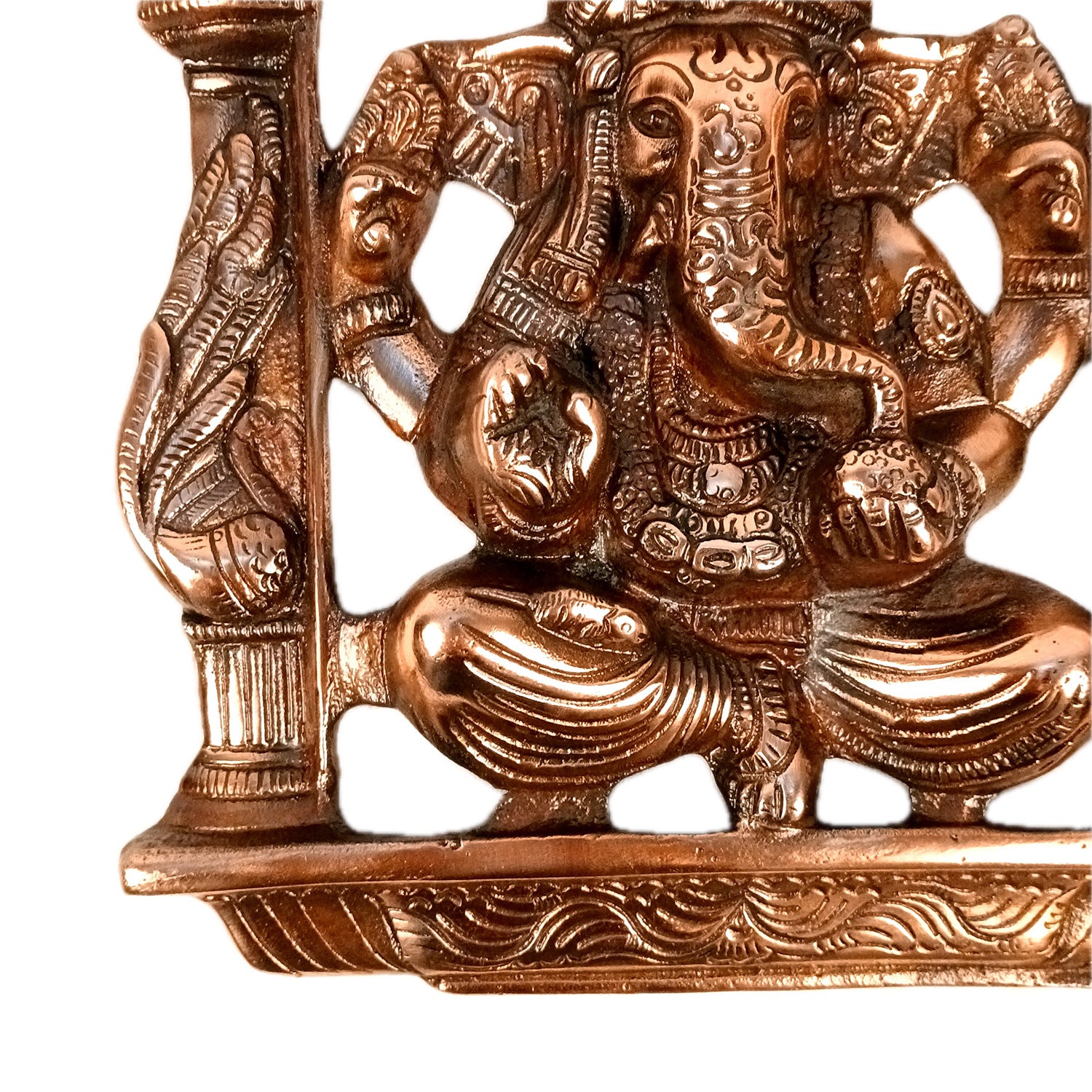 Ganesh Wall Hanging Idol | Lord Ganesha With Jharokha Wall Statue Decor | Religious & Spiritual Wall Art - For Puja, Home & Entrance Living Room & Gift - 15 Inch - Apkamart