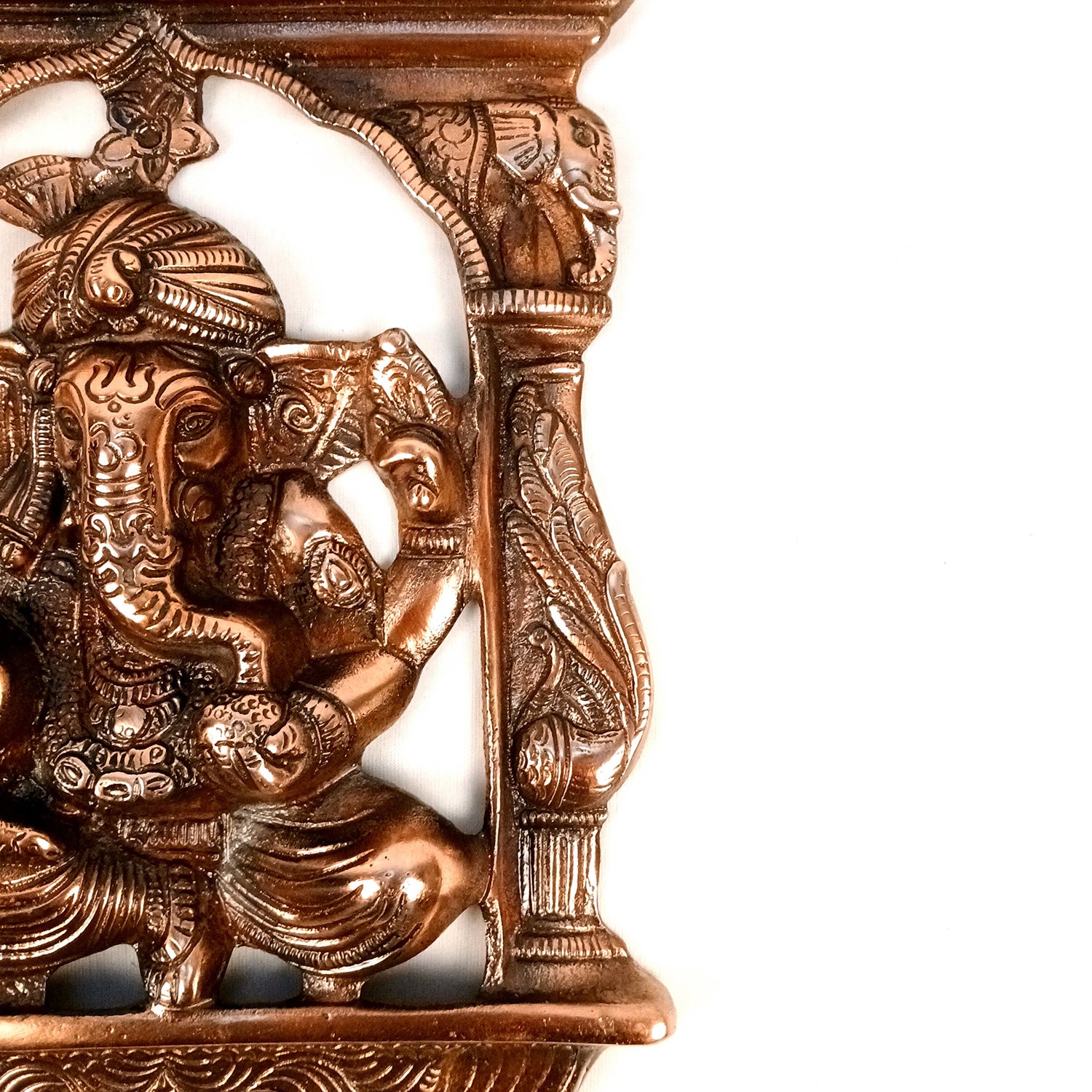 Ganesh Wall Hanging Idol | Lord Ganesha With Jharokha Wall Statue Decor | Religious & Spiritual Wall Art - For Puja, Home & Entrance Living Room & Gift - 15 Inch - Apkamart