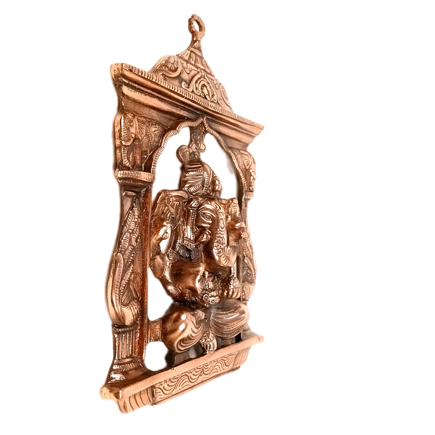 Ganesh Wall Hanging Idol | Lord Ganesha With Jharokha Wall Statue Decor | Religious & Spiritual Wall Art - For Puja, Home & Entrance Living Room & Gift - 15 Inch - Apkamart