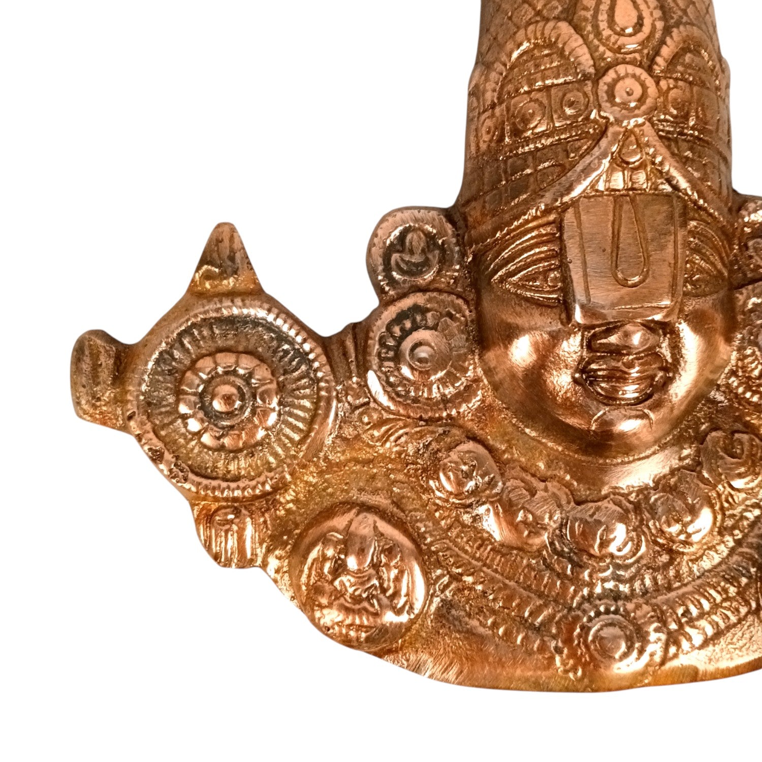 Lord Balaji Statue Wall Decor | Shri Venkateswara Swami Idol for Wall | Tirupati Balaji Wall Hanging Murti - for Home, Living Room, Office, Puja & Gift - 9 Inch