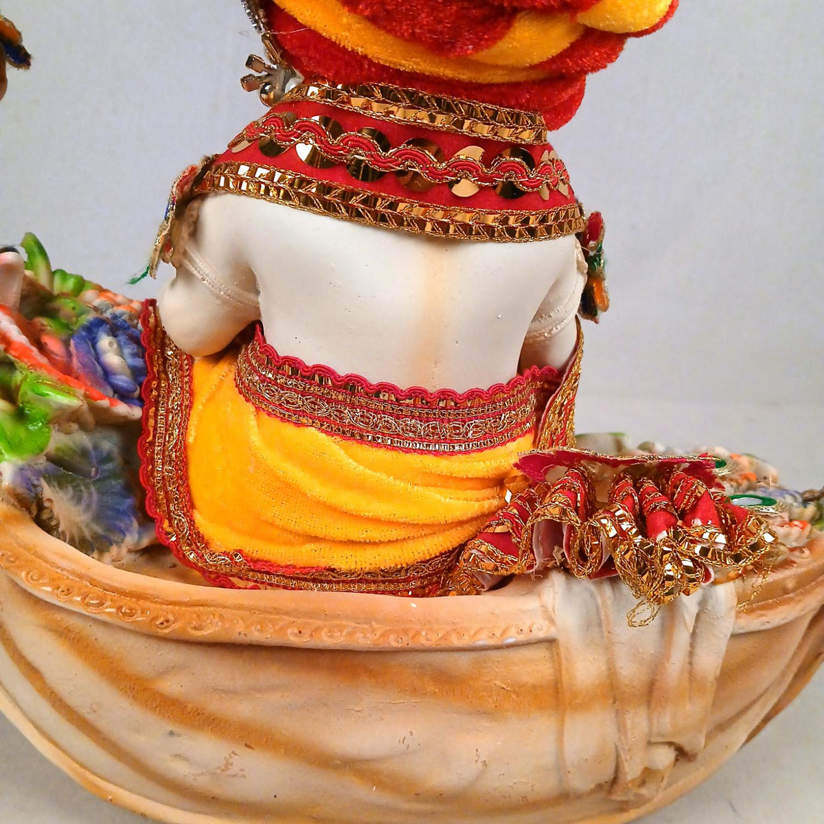 Laddu Gopal Baby Krishna in Boat Statue – 8 Inch
