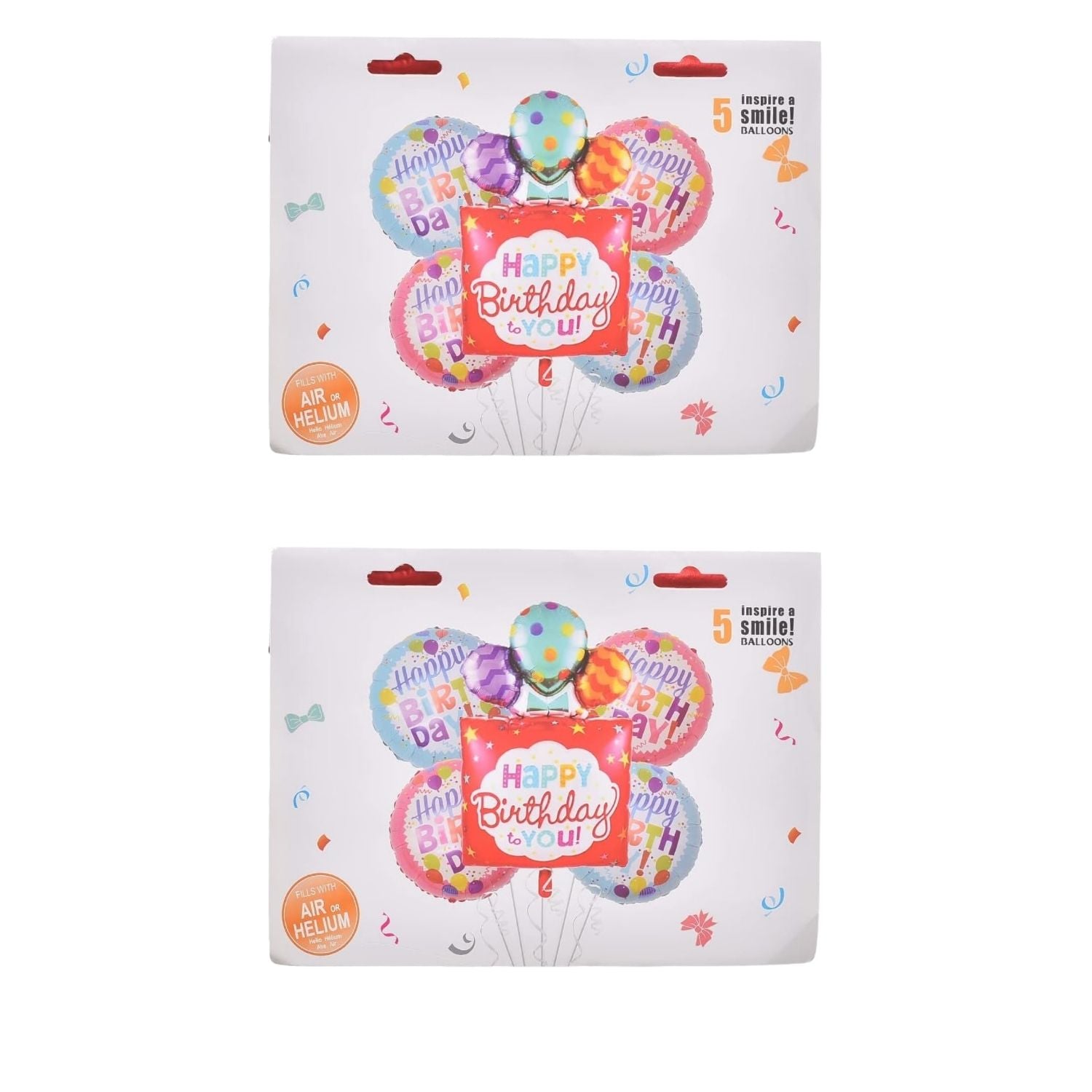 Happy Birthday Design Birthday Balloons | Happy Birthday Balloons | Party Balloons Balloons for Kids Colorful Birthday Decorations for Home & School Events - Apkamart #Style_Pack Of 2