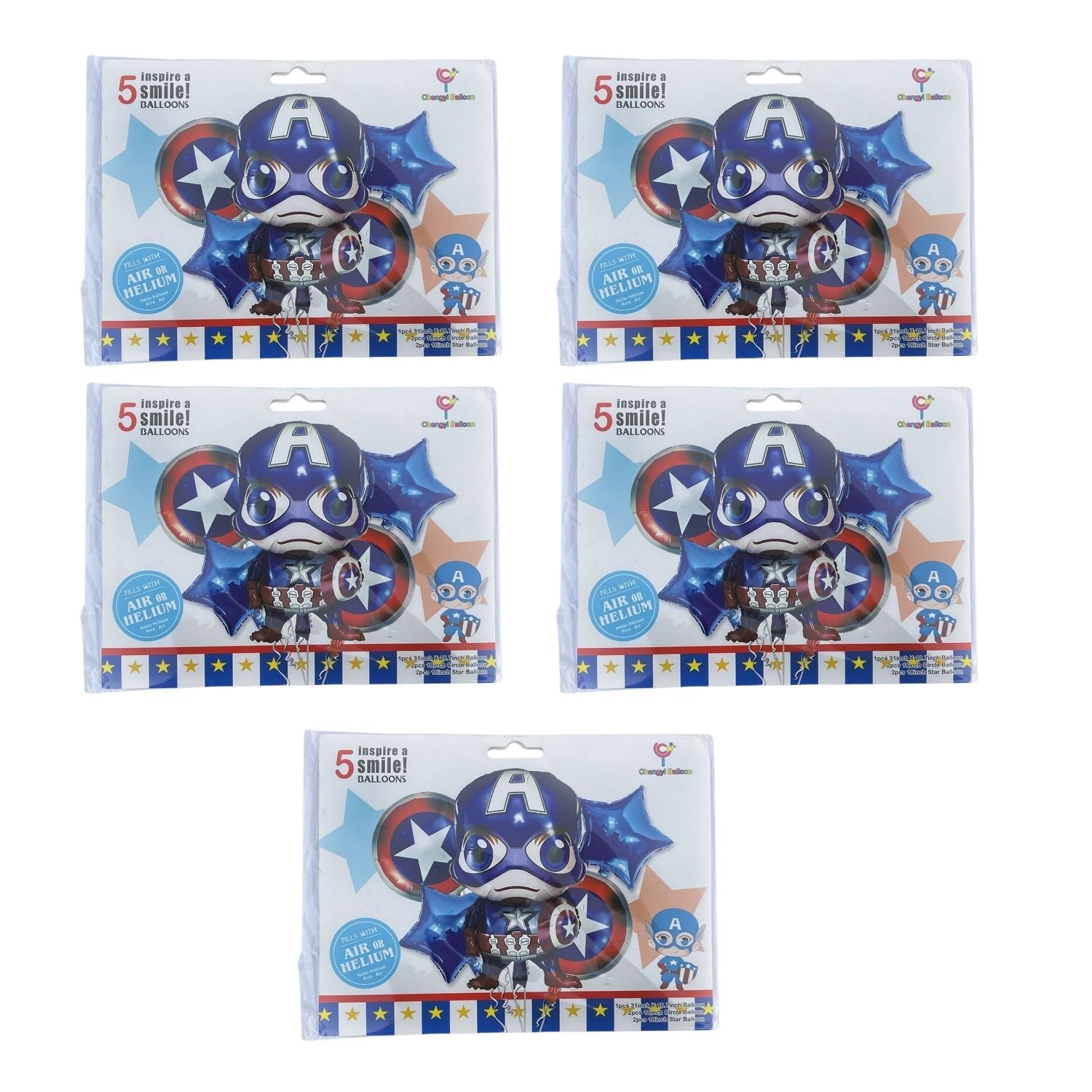 Avengers Design Birthday Balloons | Happy Birthday Balloons | Party Balloons Balloons for Kids Colorful Birthday Decorations for Home School Events - Apkamart #Style_Pack Of 5