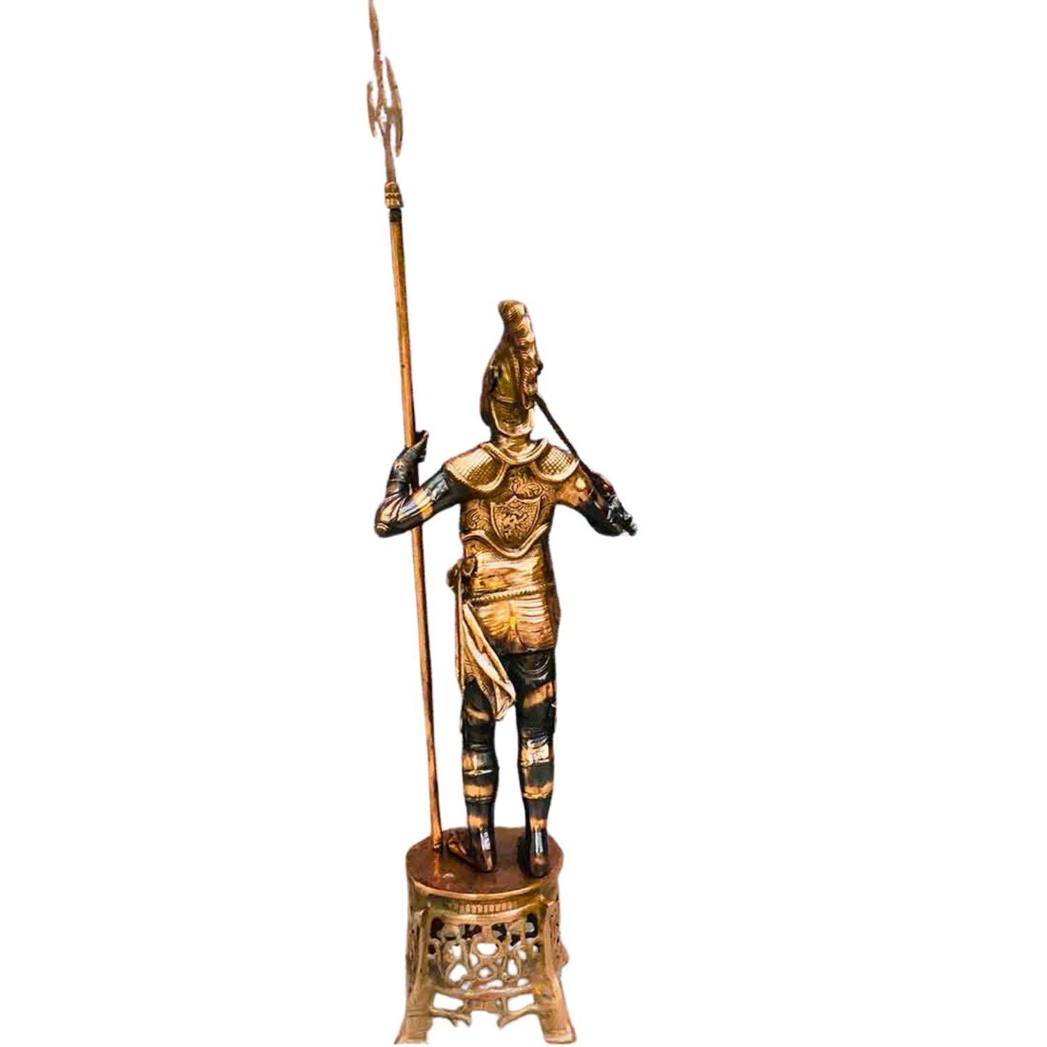 Soldier Figurine | Warrior Statue | Antique Showpieces - For Home, Corner, Living Room, Office, Restaurants Decor - 35 Inch Media 2 of 15