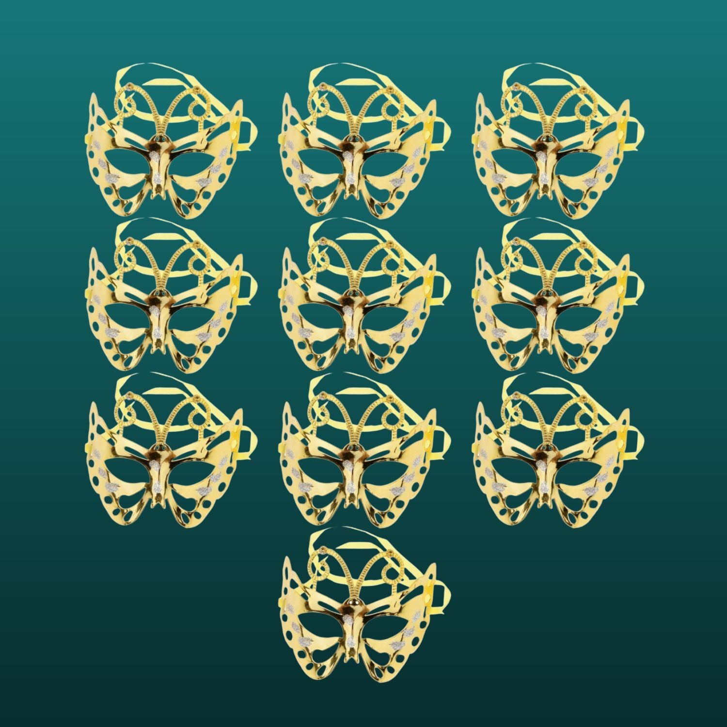 Party Mask for Kids Birthday Party | Fun Face Mask for Party Celebration & Fancy Dress - Apkamart #Style_Pack Of 10