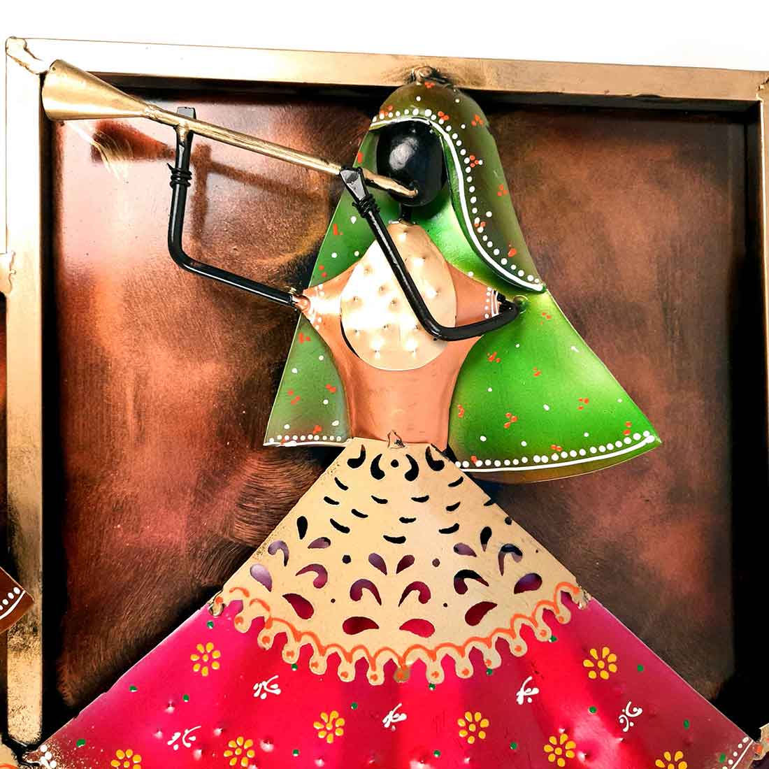 Musicians Wall hanging - Women Playing Musical Instruments Design | Metal Wall Decor - For Living Room, Wall & Home Decor & Gifts - 25 Inches - Apkamart