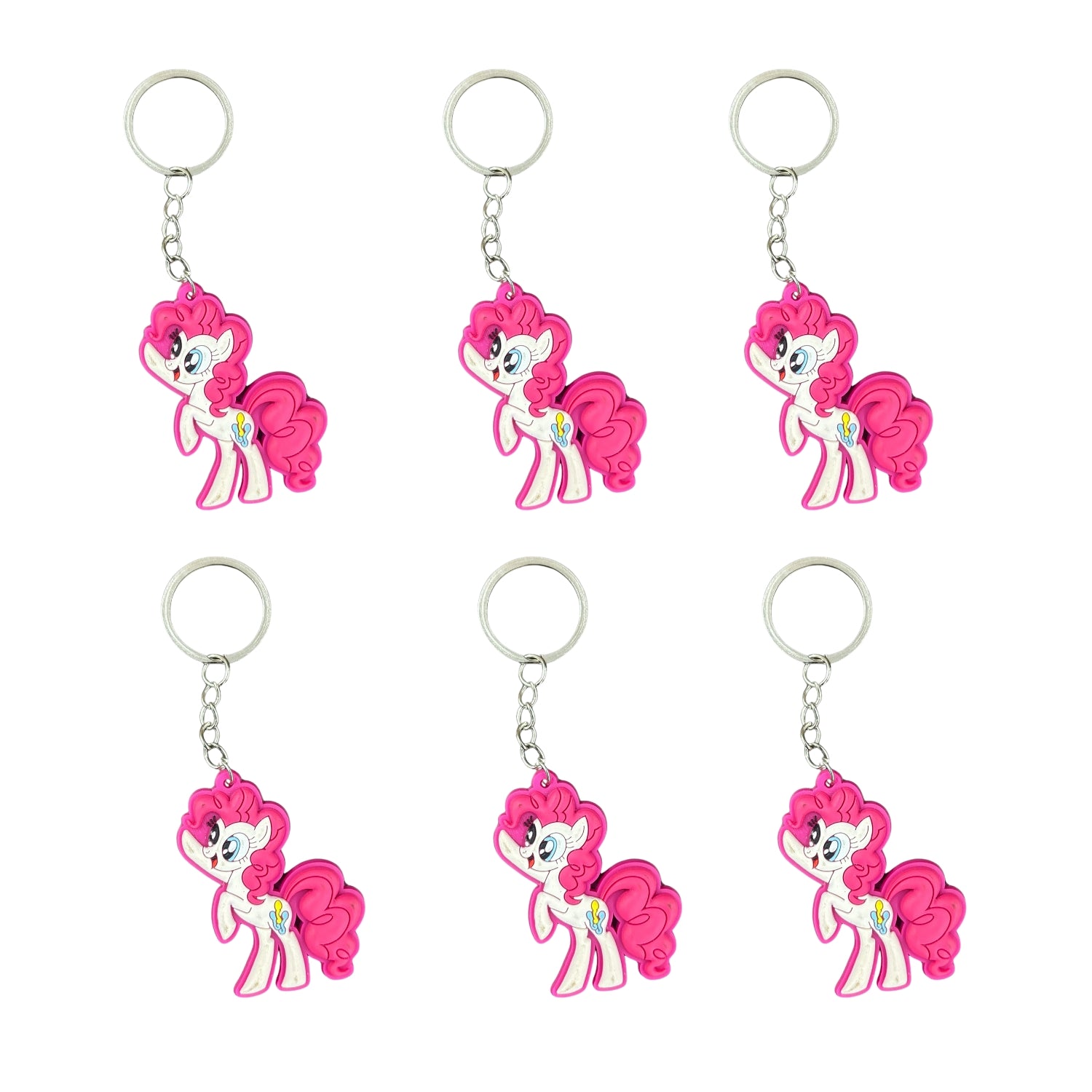 Cute Kids Key Chain | Cartoon Character Bag Charm for School Bags, Keys & Return Gifts | Cartoon Keychain for Kids - Apkamart #Style_Pack Of 6