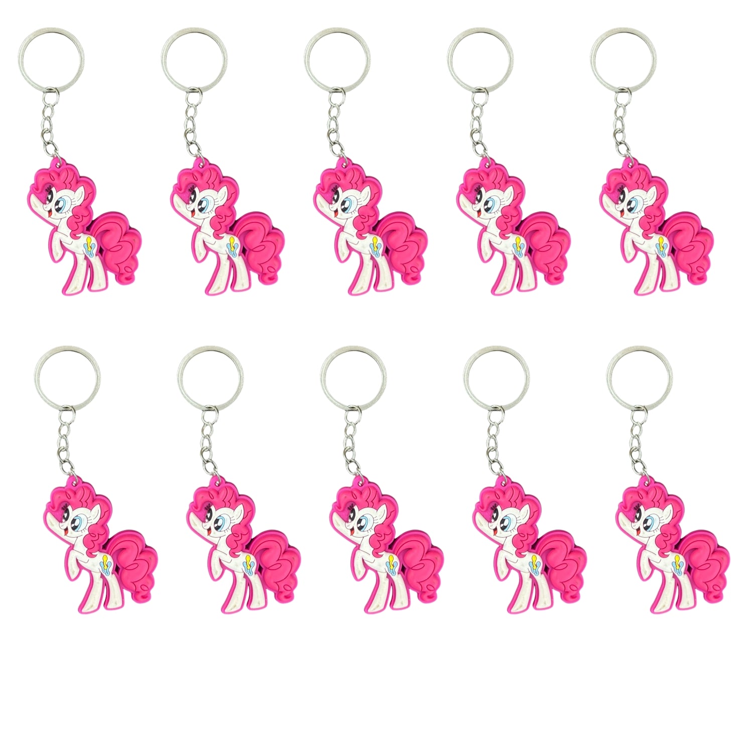 Cute Kids Key Chain | Cartoon Character Bag Charm for School Bags, Keys & Return Gifts | Cartoon Keychain for Kids - Apkamart #Style_Pack Of 10