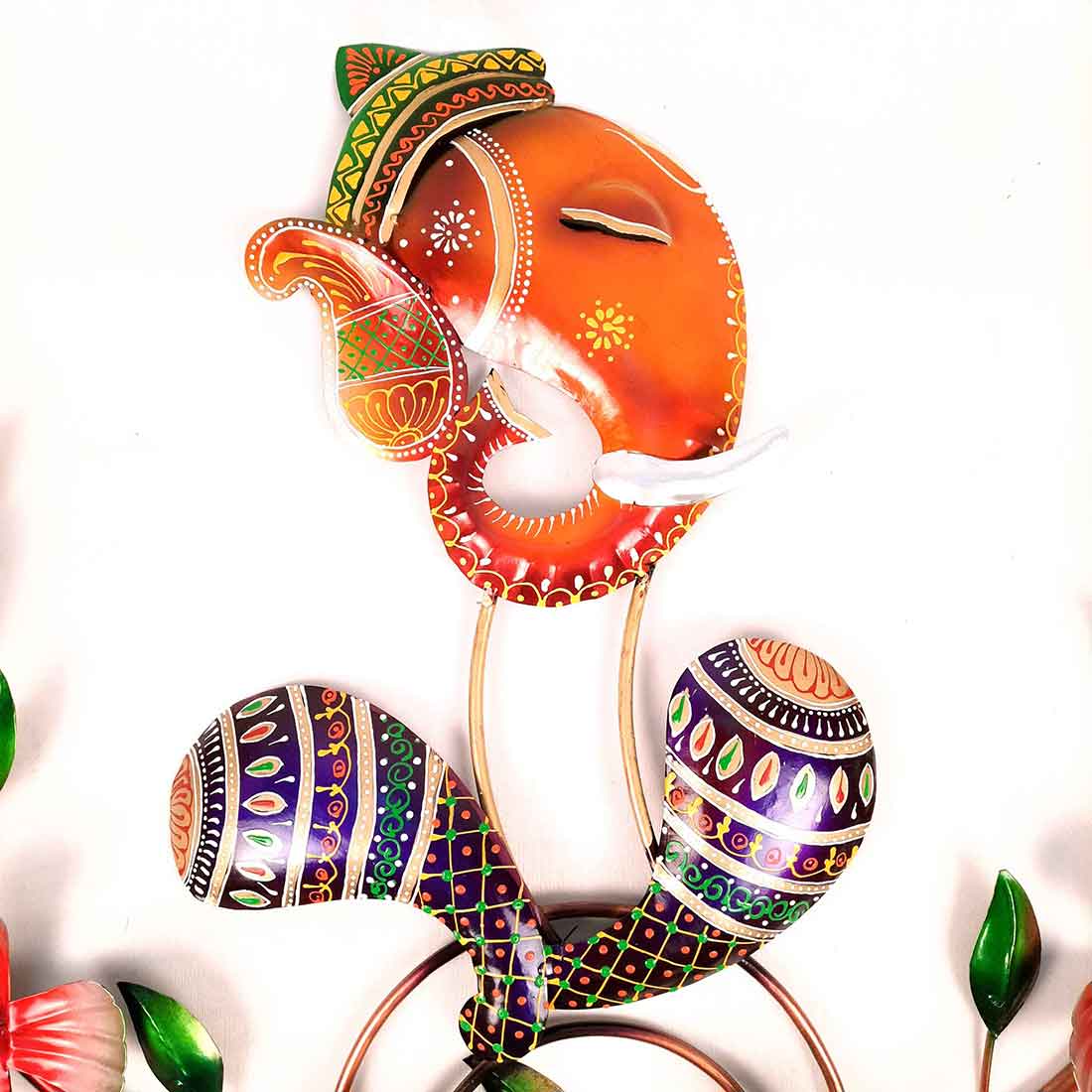 Ganesh Wall Hanging | Decorative Lord Ganesha Wall Art - for Living Room, Home, Office, Wall Decor & Gift - 22 Inch - Apkamart