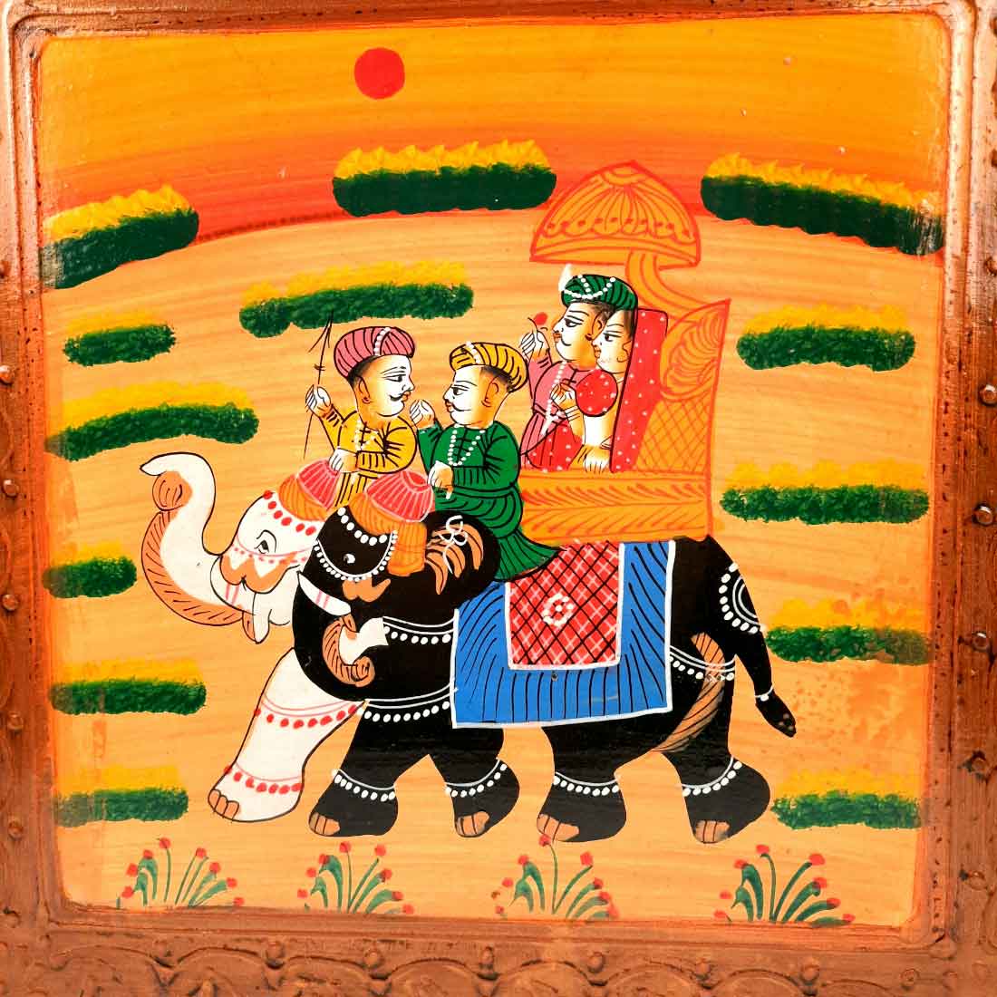 Wooden Bajot | Chowki Table - For Home Decor & Sitting - 12 Inch - Apkamart #Style_Pack of 1