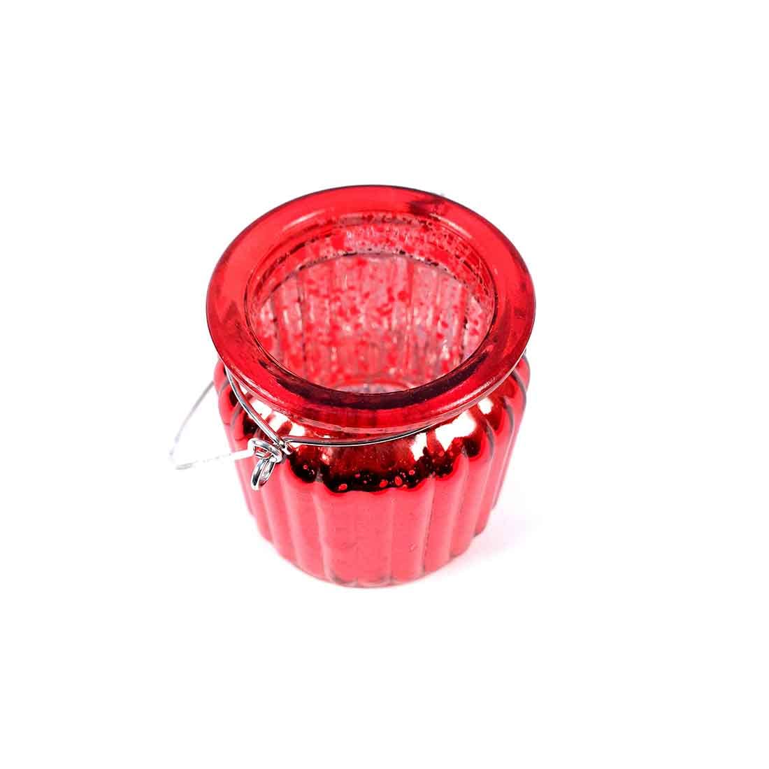 Handcrafted Glass Candle Holder for Table Decor & Gifts - 8 Inch - Apkamart