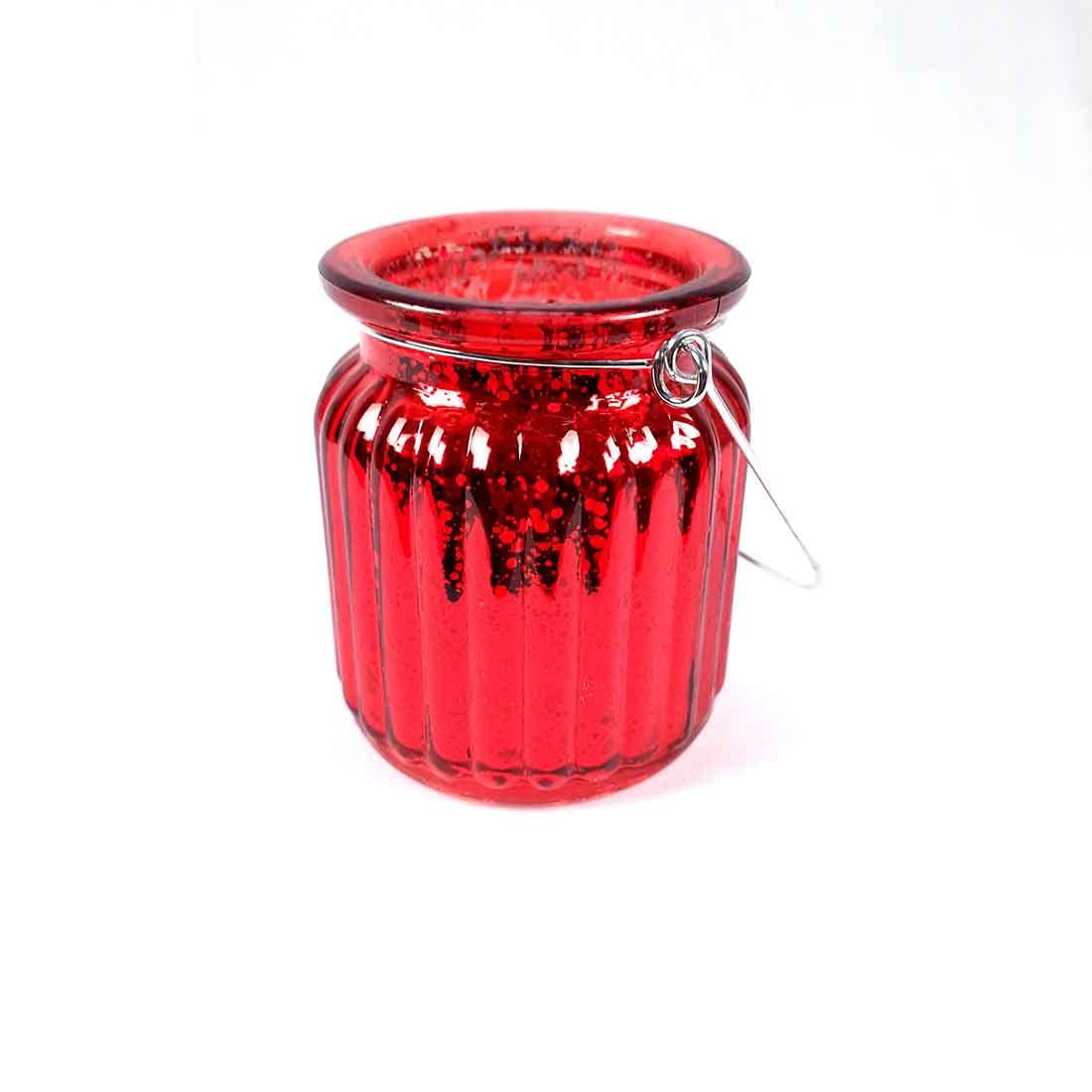Handcrafted Glass Candle Holder for Table Decor & Gifts - 8 Inch - Apkamart