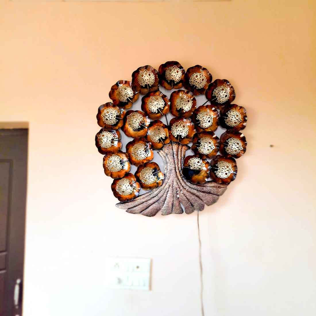 Antique LED Tree Wall Art - 30 Inch - Apkamart