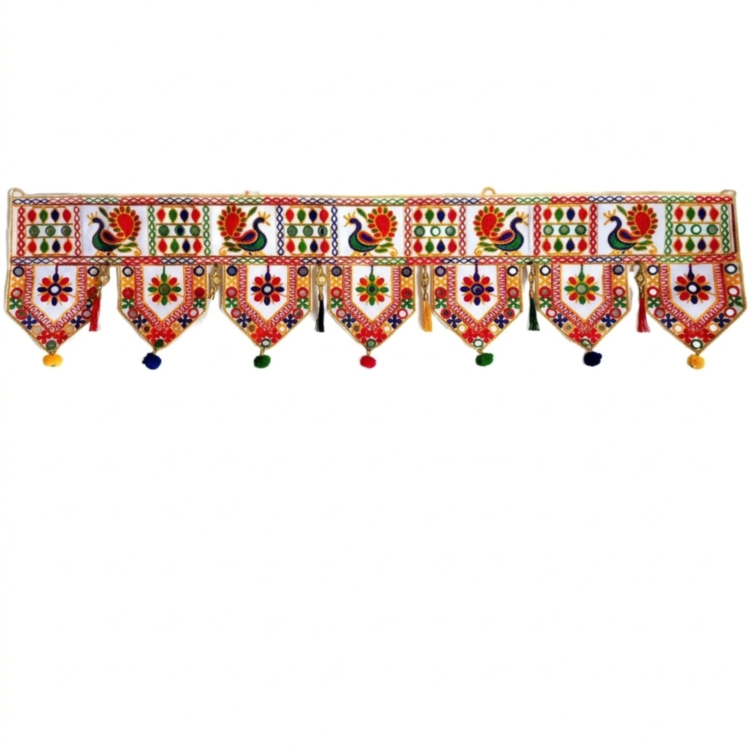 Traditional Toran for Door Decoration for Home Entrance | Decorative Hanging Toran for Main Door Pooja Festival Diwali Wedding Housewarming Decor - 34 Inch