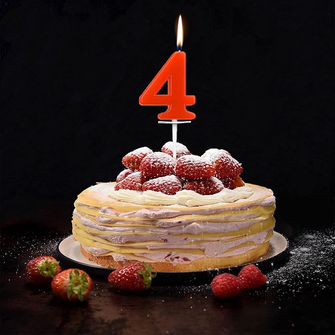 Birthday 0 To 9 Number Candle for Cake Decoration | Numerical Birthday Candle for Kids & Adults | Happy Birthday Cake Candle for Home Parties, School Events & Celebrations - Apkamart