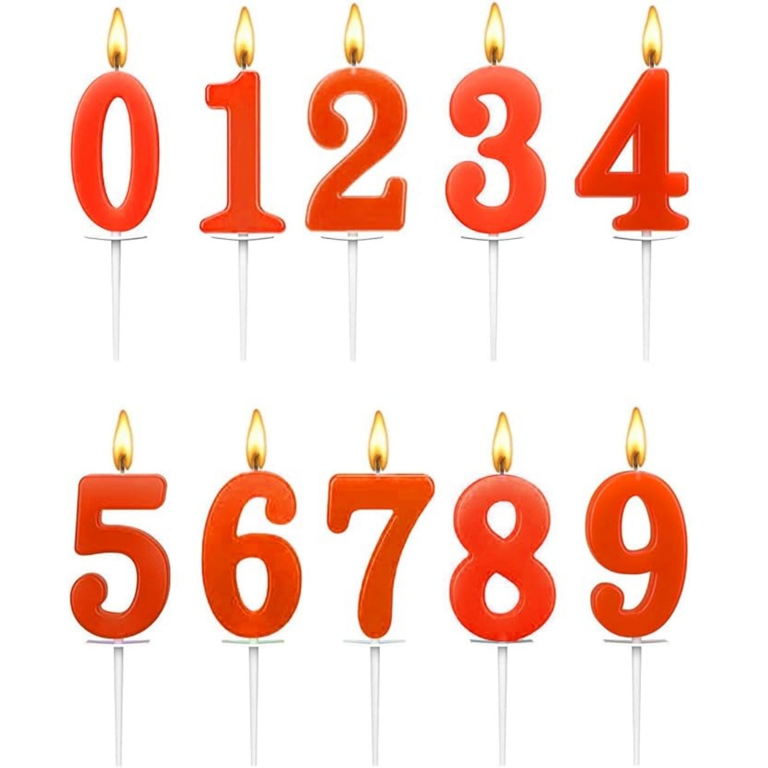 Birthday 0 To 9 Number Candle for Cake Decoration | Numerical Birthday Candle for Kids & Adults | Happy Birthday Cake Candle for Home Parties, School Events & Celebrations - Apkamart