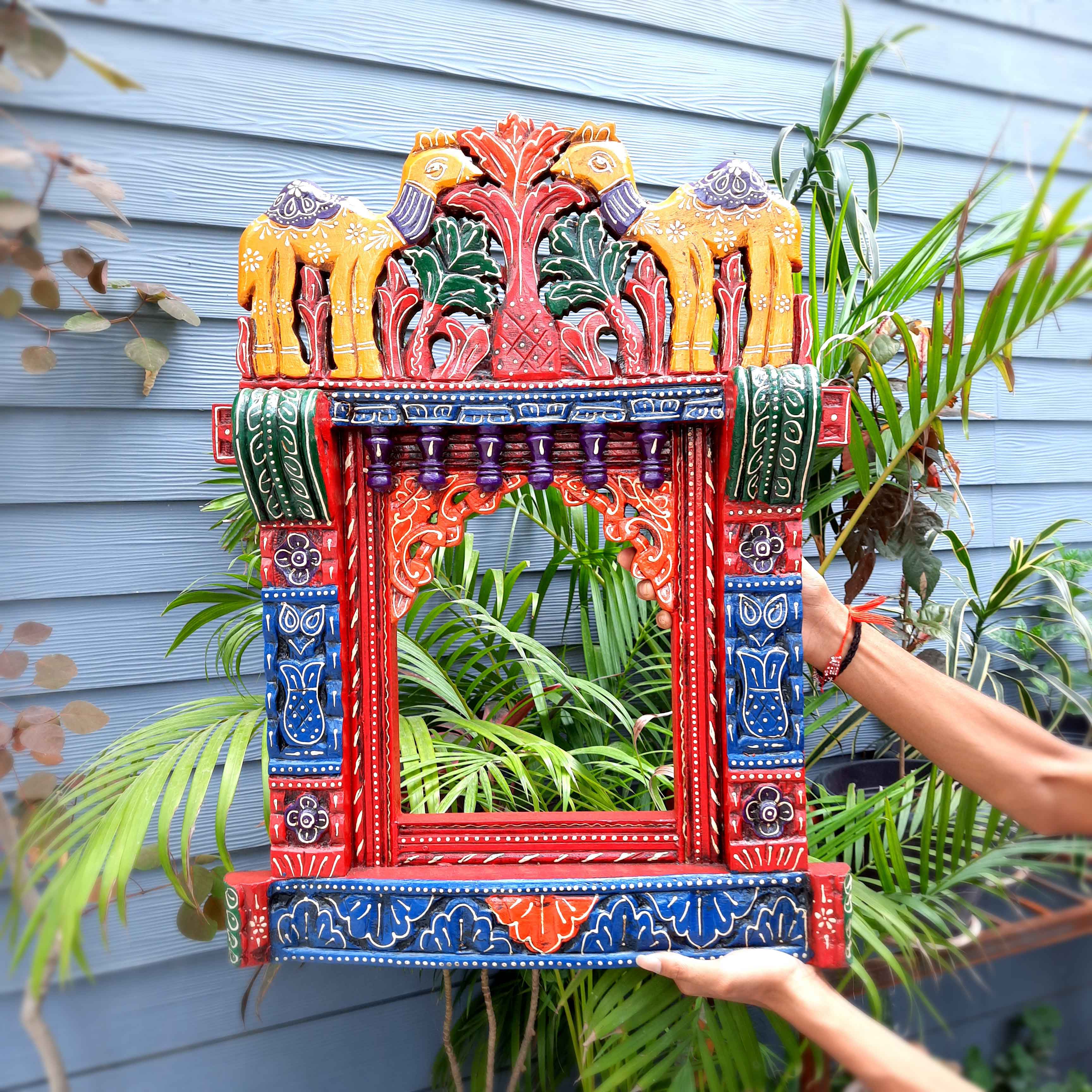 Camel Design Jharokha Wall hanging | Wall Decor - For Home Decor & Gifts - 27 Inch - Apkamart