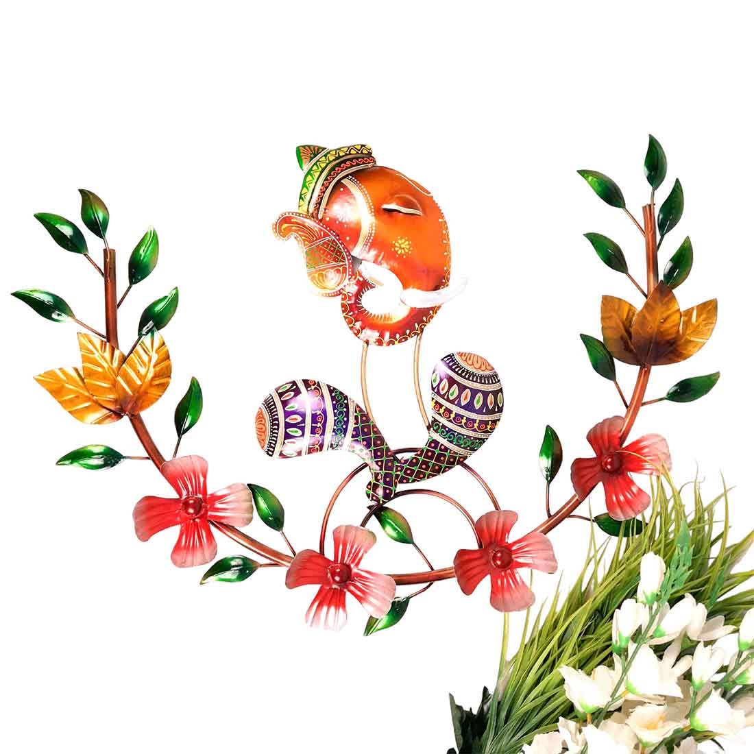 Ganesh Wall Hanging | Decorative Lord Ganesha Wall Art - for Living Room, Home, Office, Wall Decor & Gift - 22 Inch - Apkamart