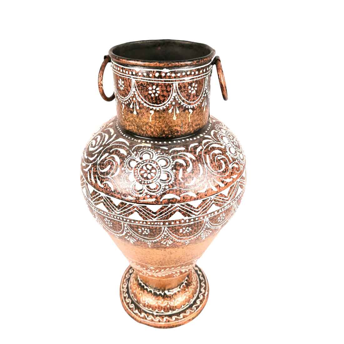 Flower Vase for Corners | Decorative Vases - For Home & Table Decor - 12 Inch - Apkamart