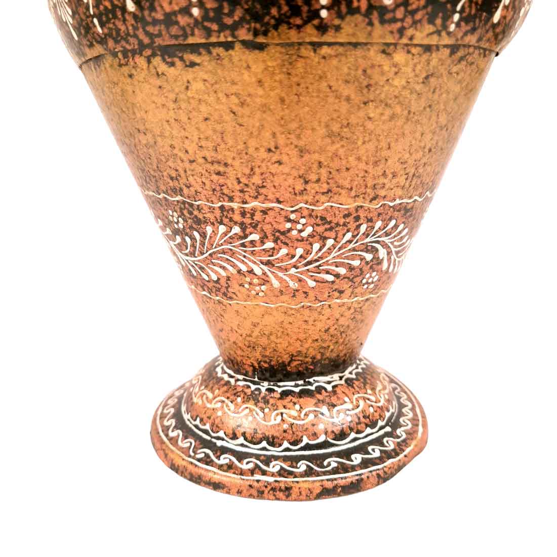 Flower Vase for Corners | Decorative Vases - For Home & Table Decor - 12 Inch - Apkamart