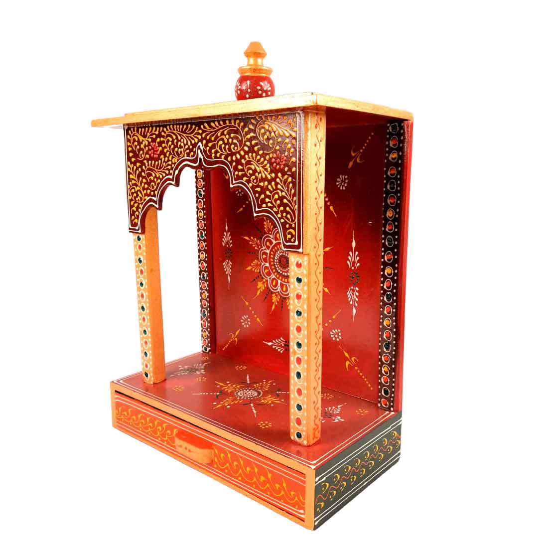 Wooden Mandir for Home | Home Temple -17 Inch - Apkamart