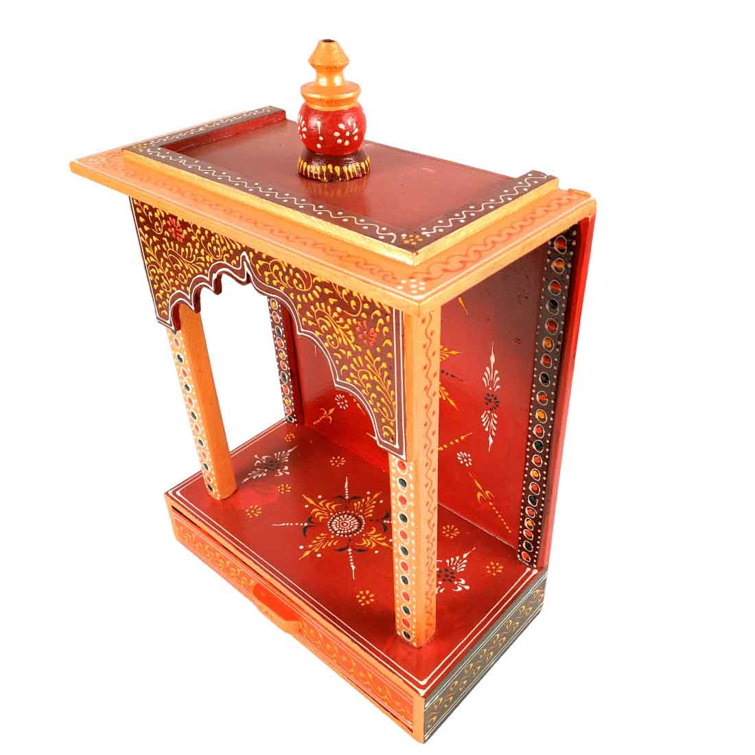 Wooden Mandir for Home | Home Temple -17 Inch - Apkamart