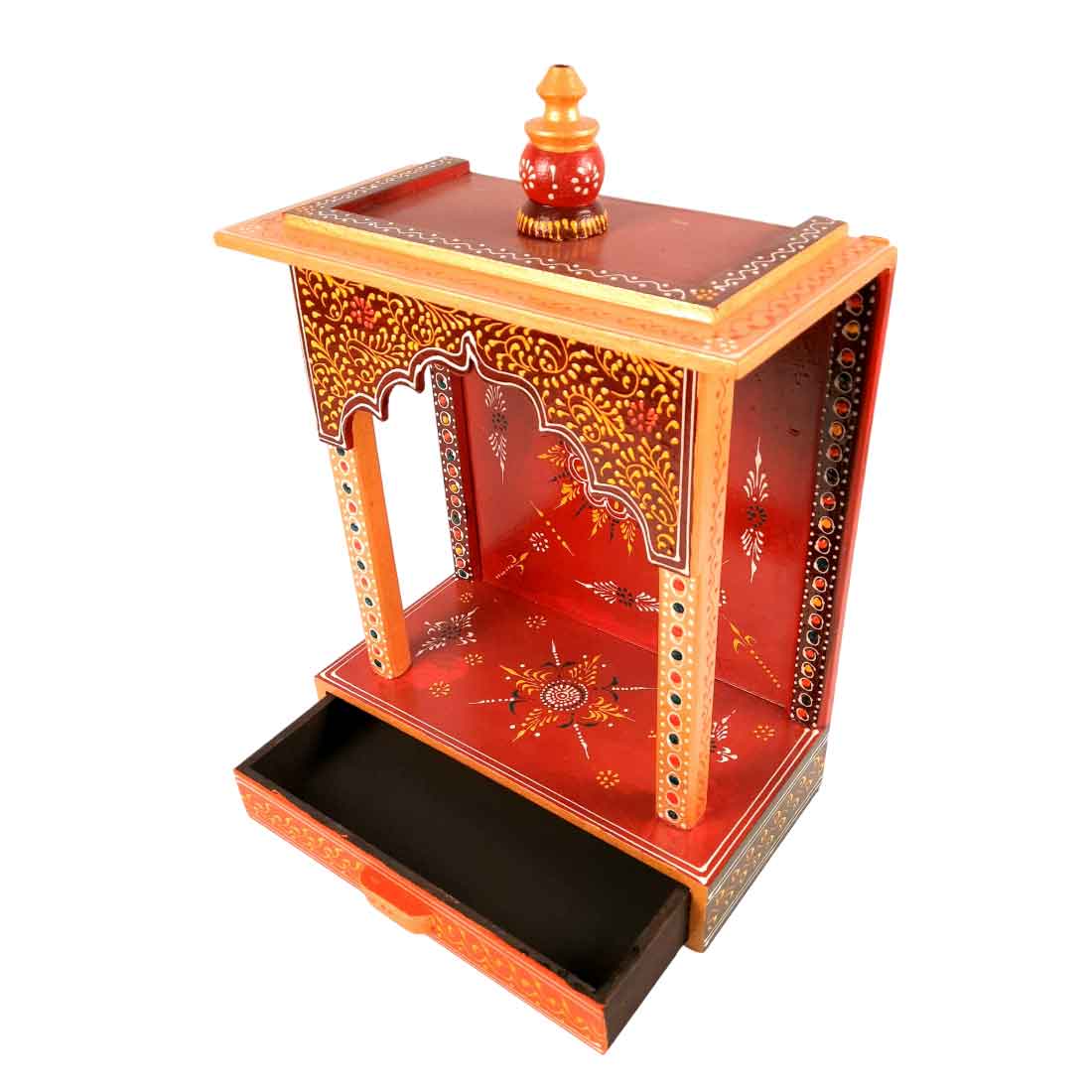 Wooden Mandir for Home | Home Temple -17 Inch - Apkamart