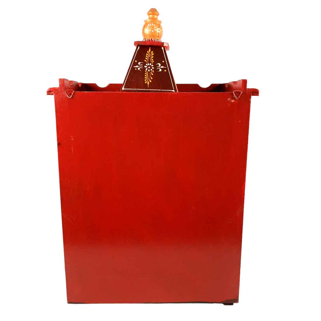 Pooja Mandir | Wooden Temple for Home Big Size -25 Inch - Apkamart #Color_Maroon