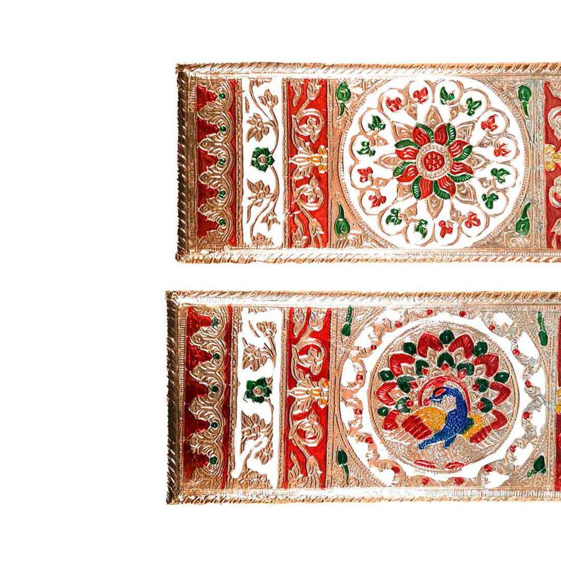 Pooja Chowki Bajot | Minakari Chauki Set - Apkamart #style_pack of 2